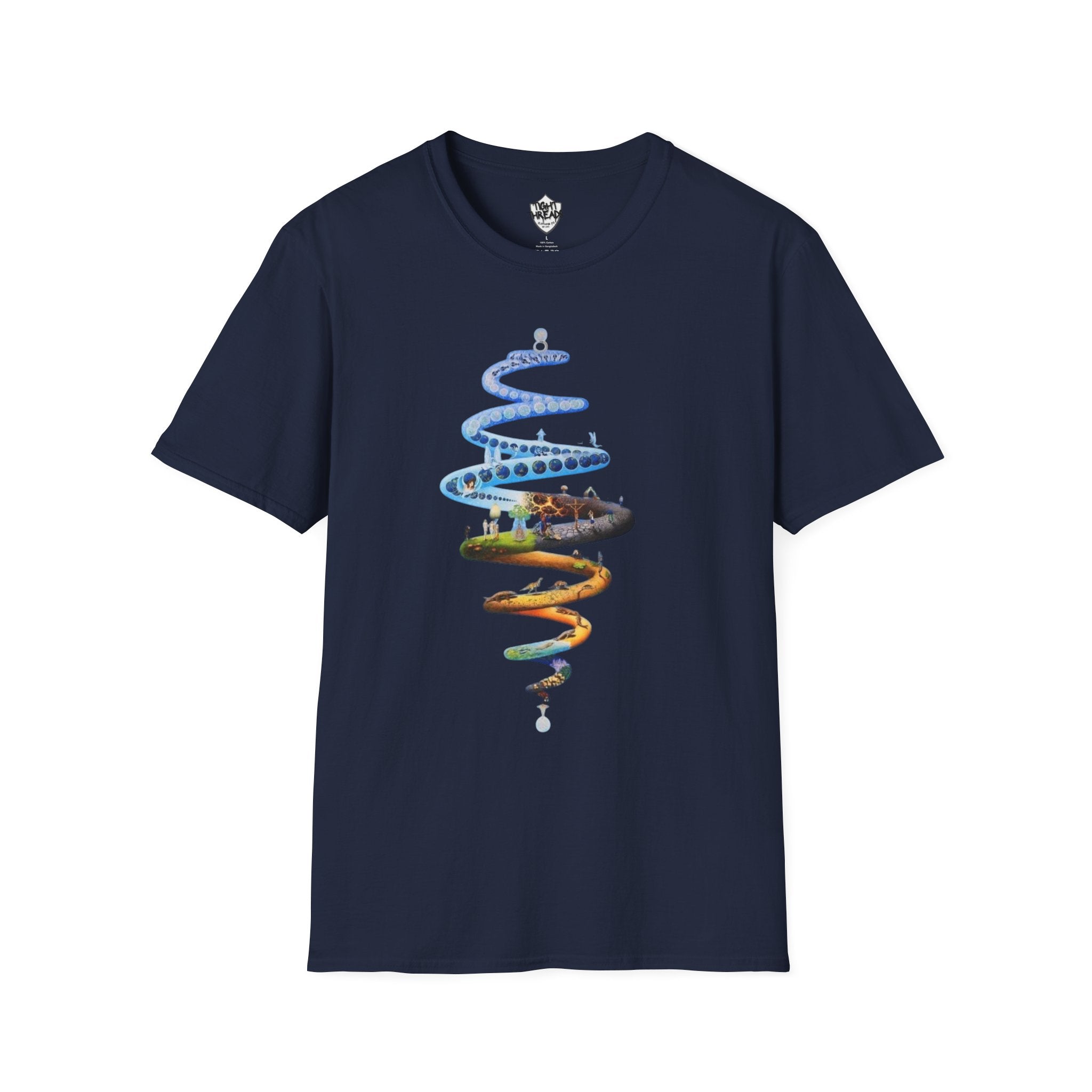 Spiral Life Unisex T-Shirt - Inspirational Design for Nature Lovers, Gift for Birthdays, Earth Day, Chill Vibes, Casual Wear, Graphic Tee