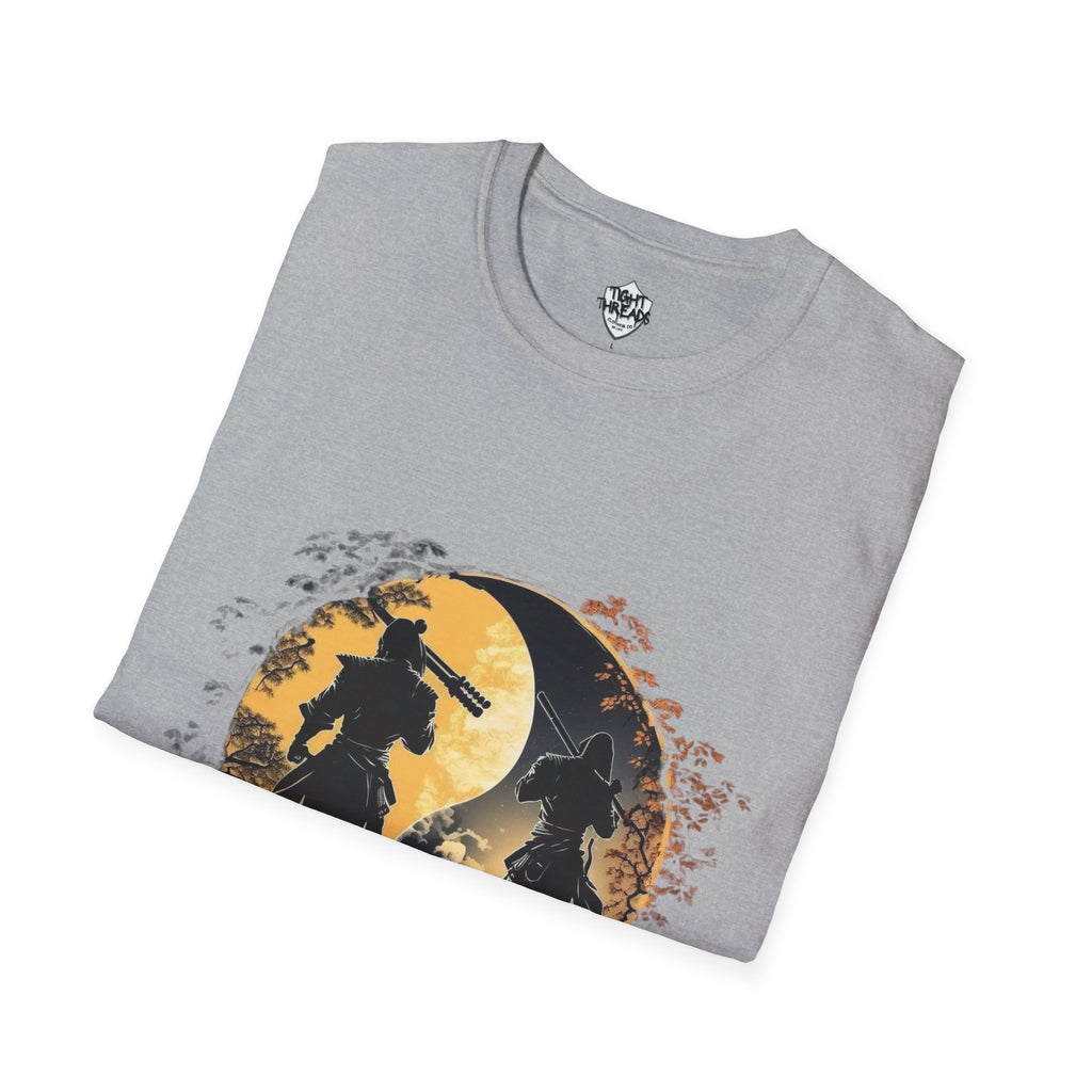 Yin Yang Samurai unisex style T-Shirt, Men and Women T-Shirt, durable and smooth fabric, casual wear.
