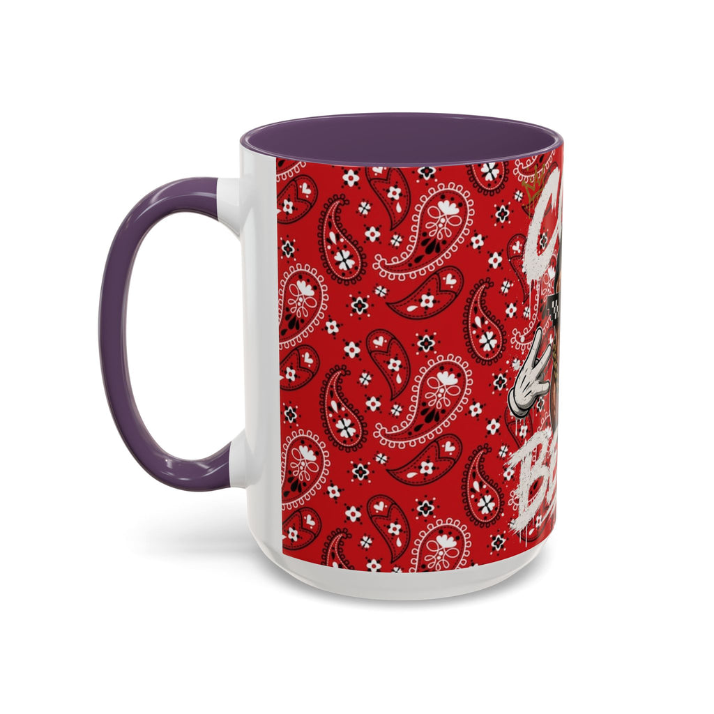 Cool Beans Mug | Red Bandana Coffee Cup, Hip-Hop Bean Graphic 11oz 15oz