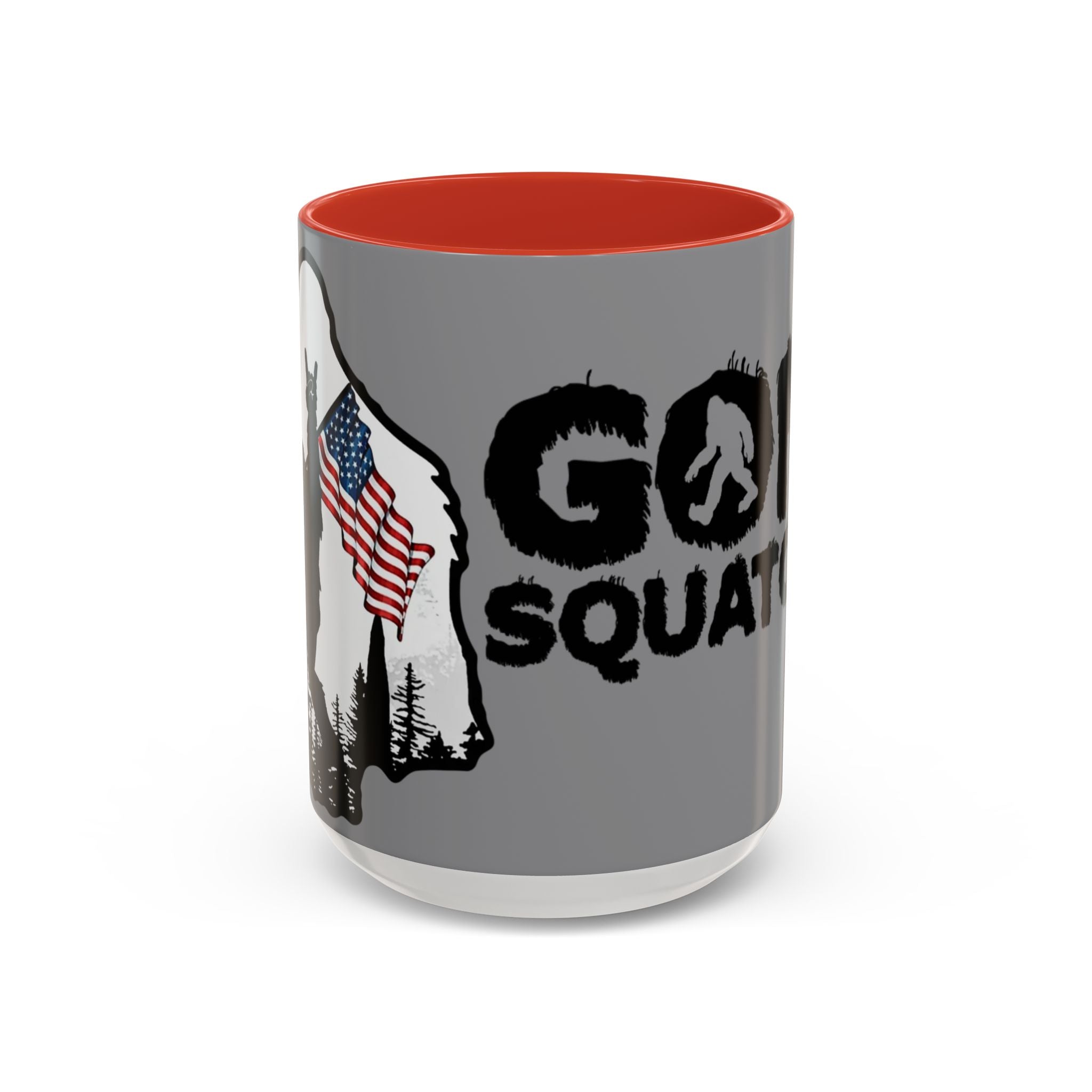 Gone Squatchin Patriotic Bigfoot Mug | Accent Coffee Mug