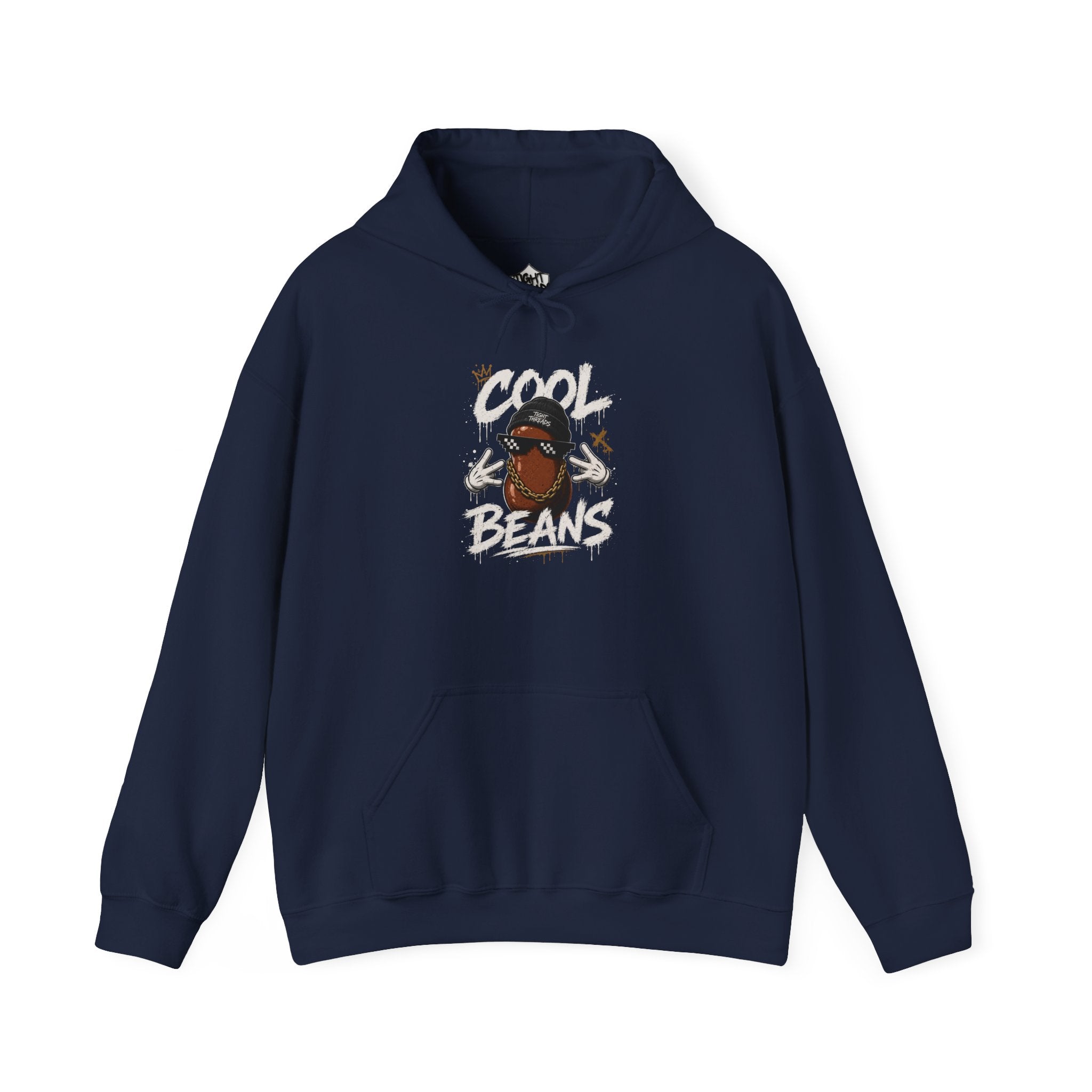 Cool Beans Hoodie — Funny Cartoon Coffee Bean Graphic Pullover