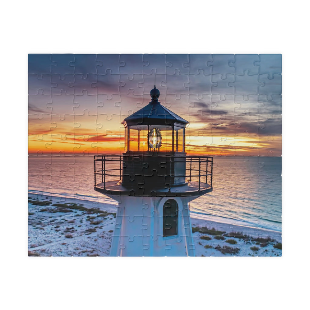 Lighthouse Sunset Puzzle 110, 252, 520, 1014 Piece | Scenic Coastal Jigsaw