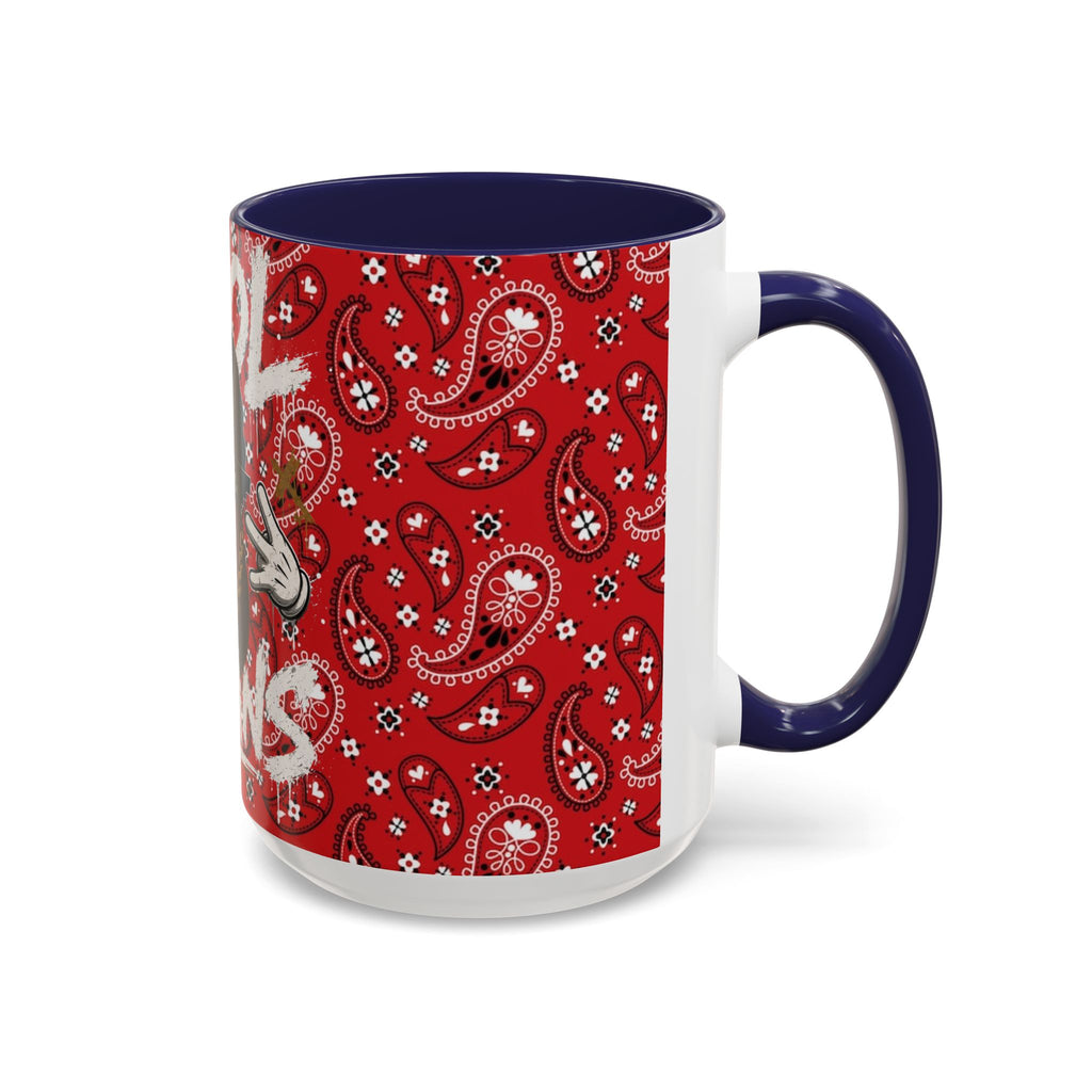 Cool Beans Mug | Red Bandana Coffee Cup, Hip-Hop Bean Graphic 11oz 15oz