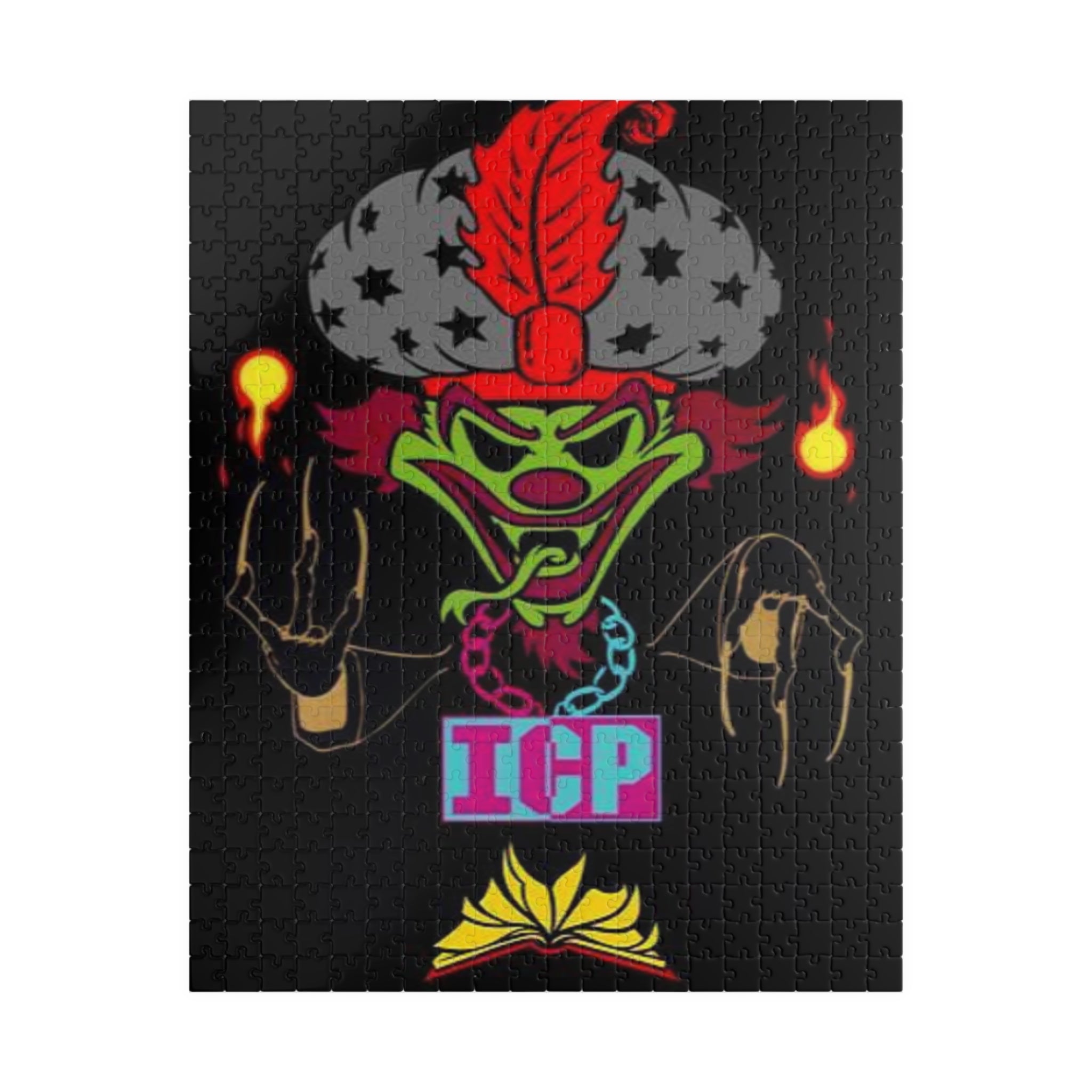 OG 6 Joker Card Merge ICP Juggalo Puzzle | 520-Piece Colorful Horror Jigsaw