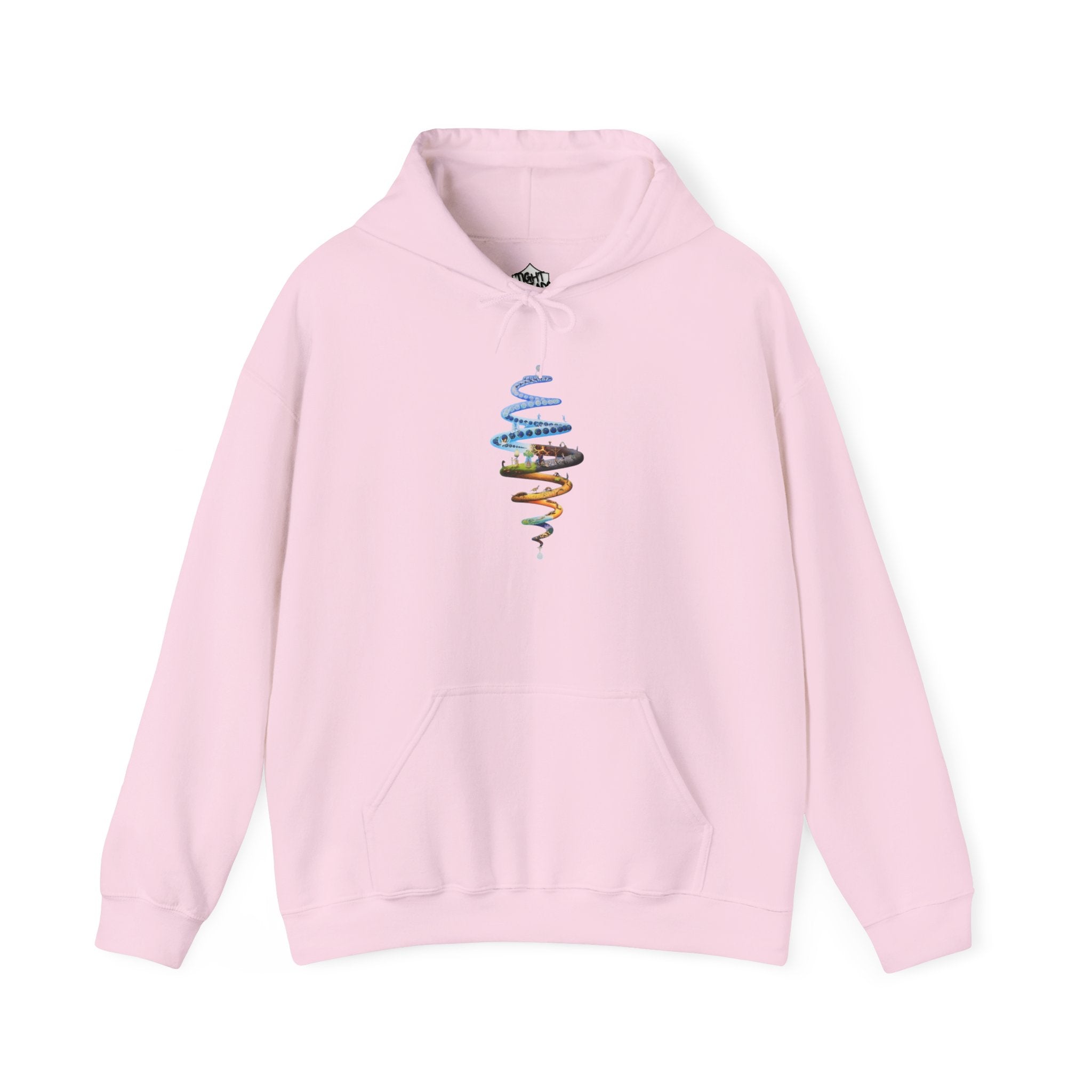 Spiral of Life Design Unisex Hoodie, Cozy Fashion, Perfect for Casual Wear, Gift for Friends, Great for Festivals