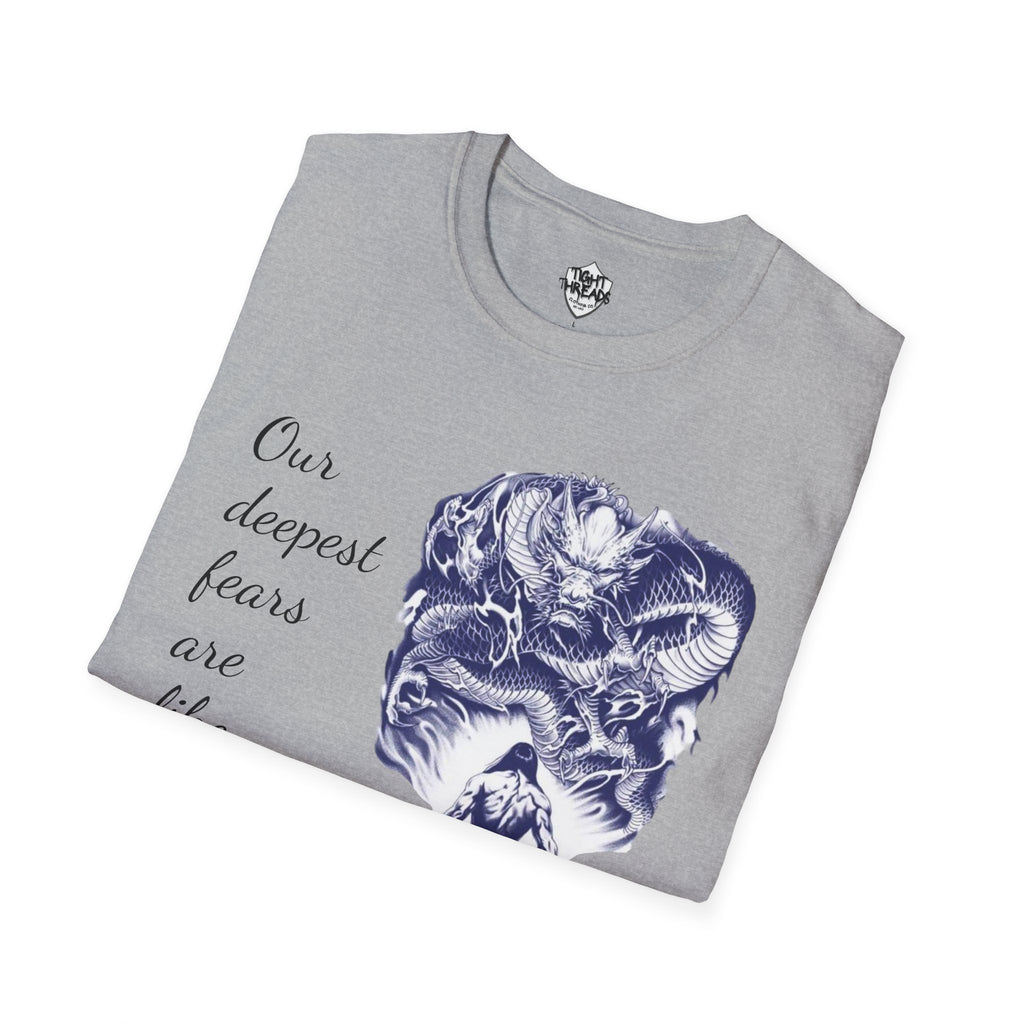 Unisex T-Shirt, Inner Alchemy, Dragon Quote Tee, Graphic Tee, Spiritual Shirt, Inspirational Clothing
