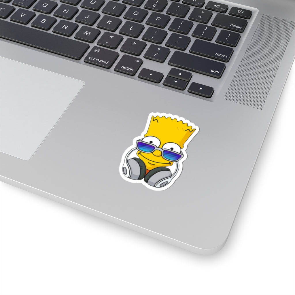 Cool Sunglasses Headphone Character Sticker | Kiss-Cut Sticker