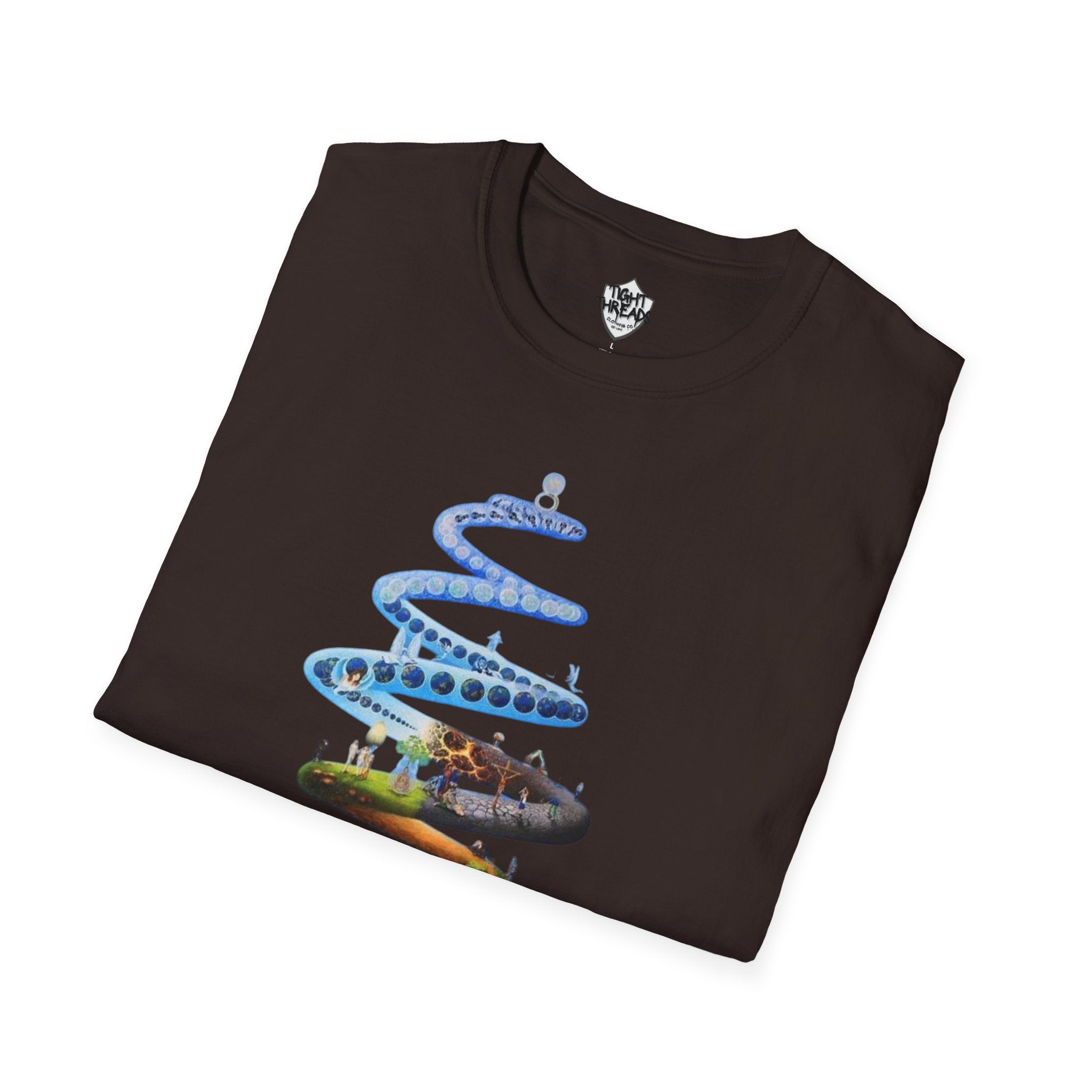 Spiral Life Unisex T-Shirt - Inspirational Design for Nature Lovers, Gift for Birthdays, Earth Day, Chill Vibes, Casual Wear, Graphic Tee