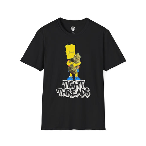 Bart Simpson and his Bud Graphic Tee, Casual Unisex T-Shirt for Everyday Wear, Perfect Gift for Fans, Outdoor Fun, Summer Style