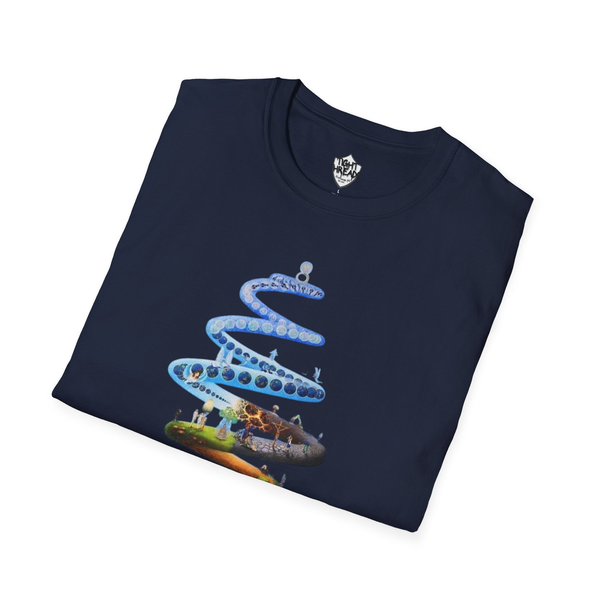 Spiral Life Unisex T-Shirt - Inspirational Design for Nature Lovers, Gift for Birthdays, Earth Day, Chill Vibes, Casual Wear, Graphic Tee