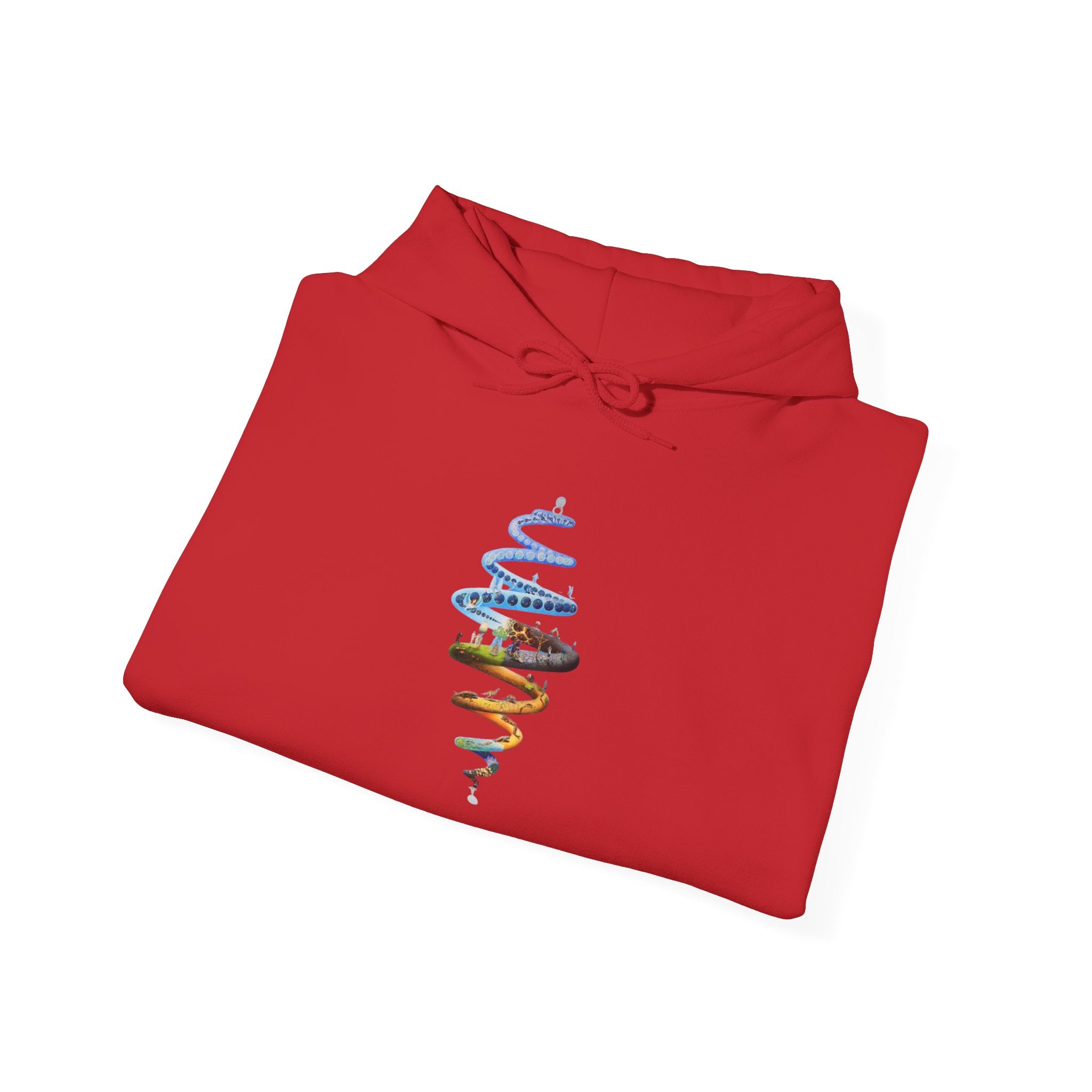 Spiral of Life Design Unisex Hoodie, Cozy Fashion, Perfect for Casual Wear, Gift for Friends, Great for Festivals