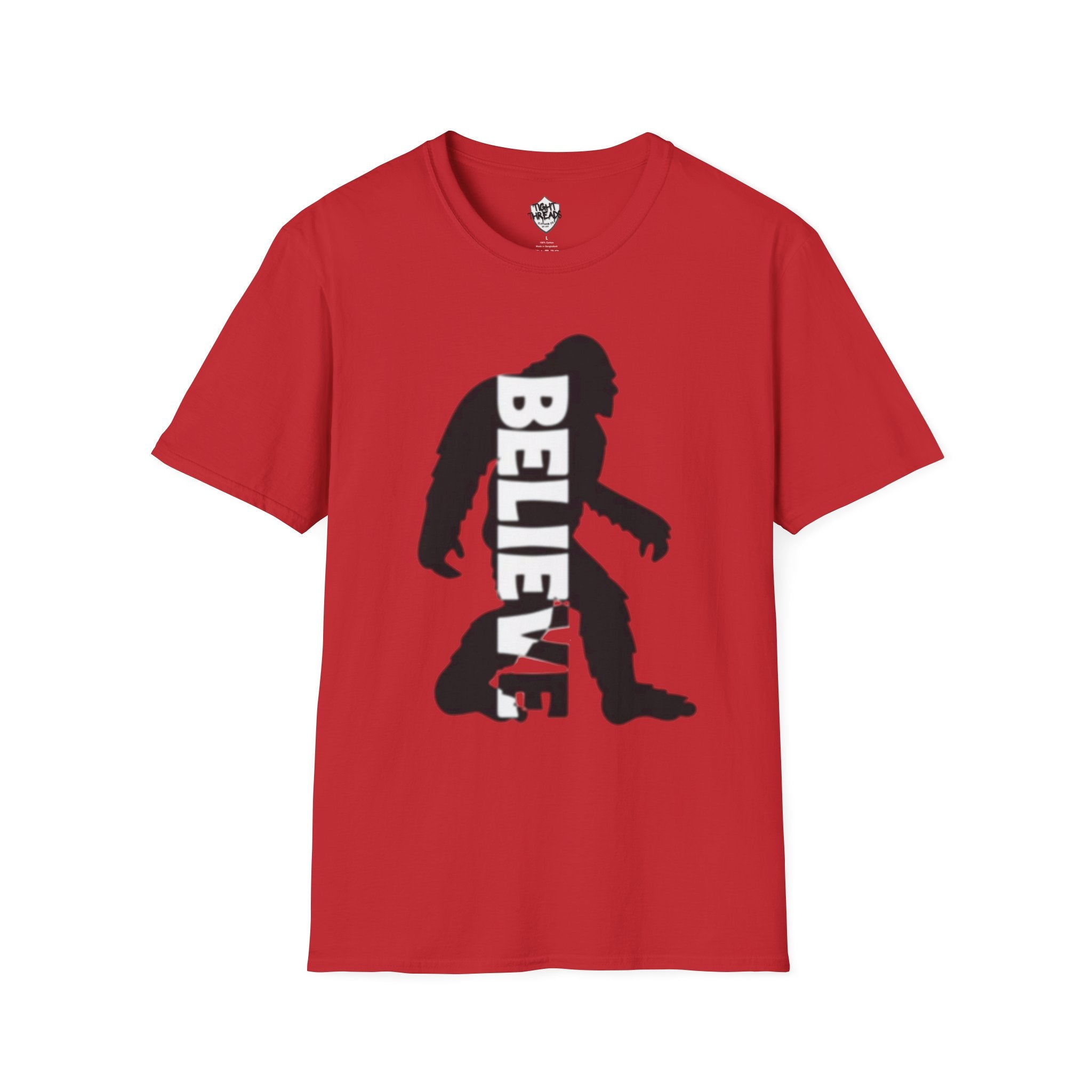 Bigfoot Believe T-Shirt | Sasquatch Silhouette Typography