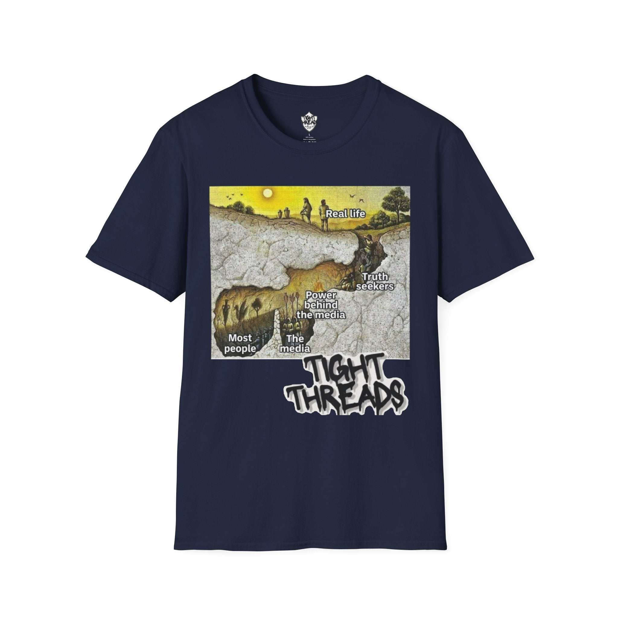 Plato's Cave T-Shirt - Comfortable, Motivational Apparel for Everyday Wear, Unique Gift Idea for Friends and Family, Positive [...]