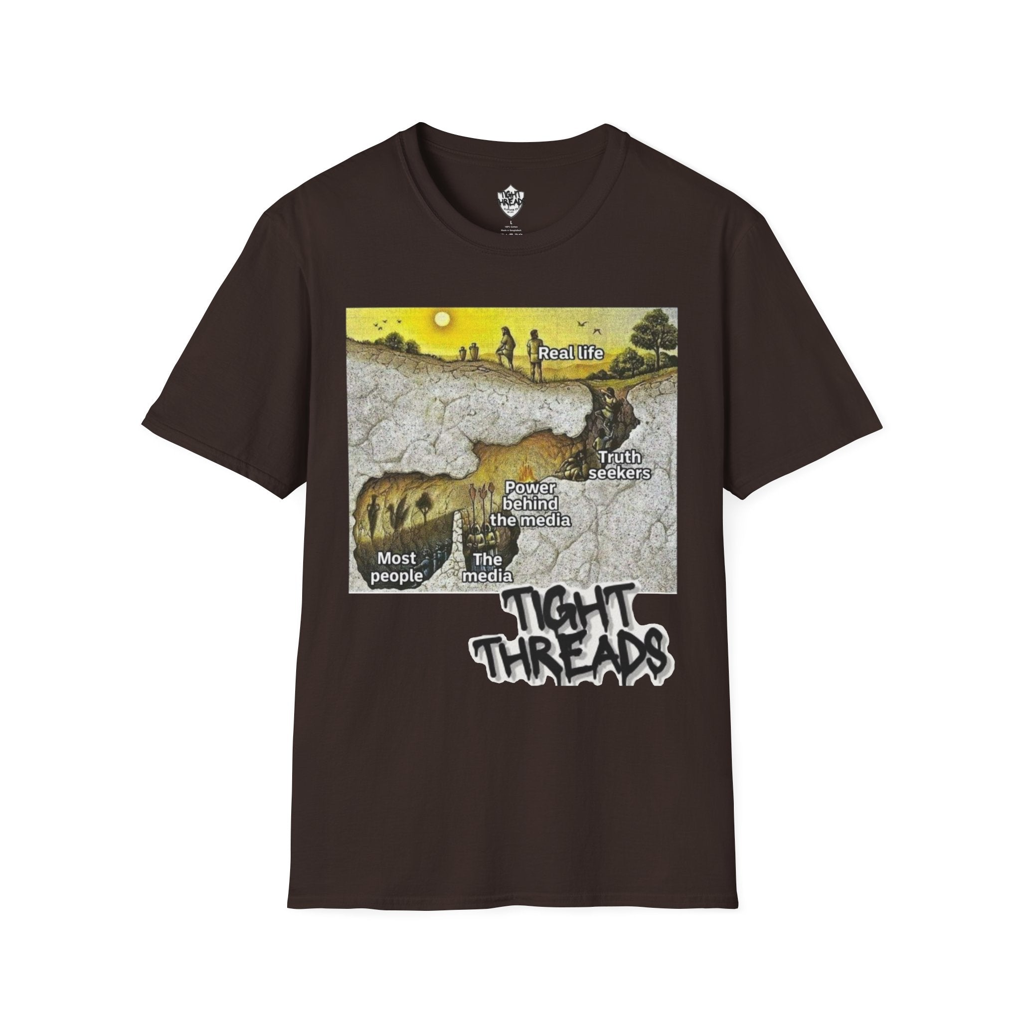 Plato's Cave T-Shirt - Comfortable, Motivational Apparel for Everyday Wear, Unique Gift Idea for Friends and Family, Positive [...]