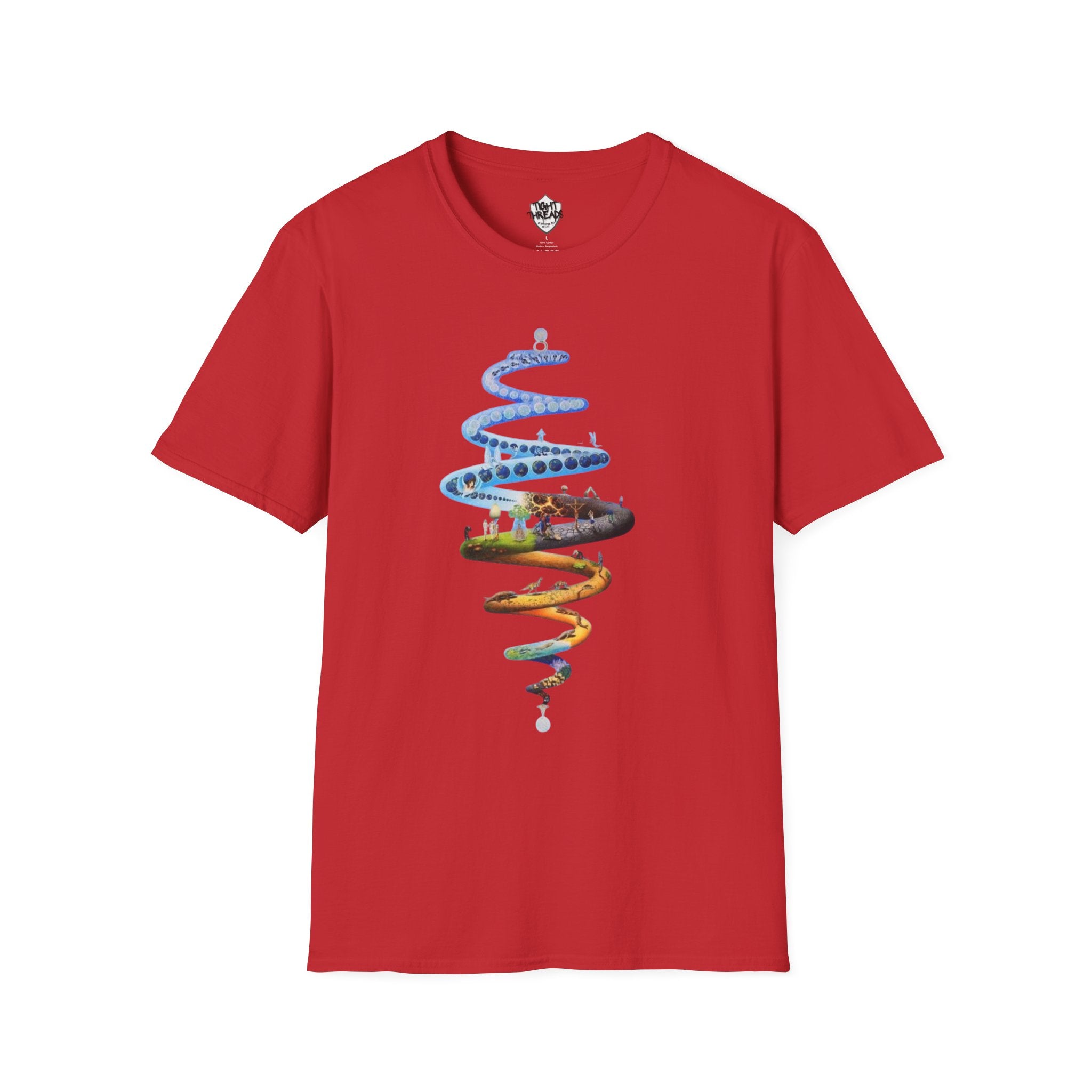 Spiral Life Unisex T-Shirt - Inspirational Design for Nature Lovers, Gift for Birthdays, Earth Day, Chill Vibes, Casual Wear, Graphic Tee