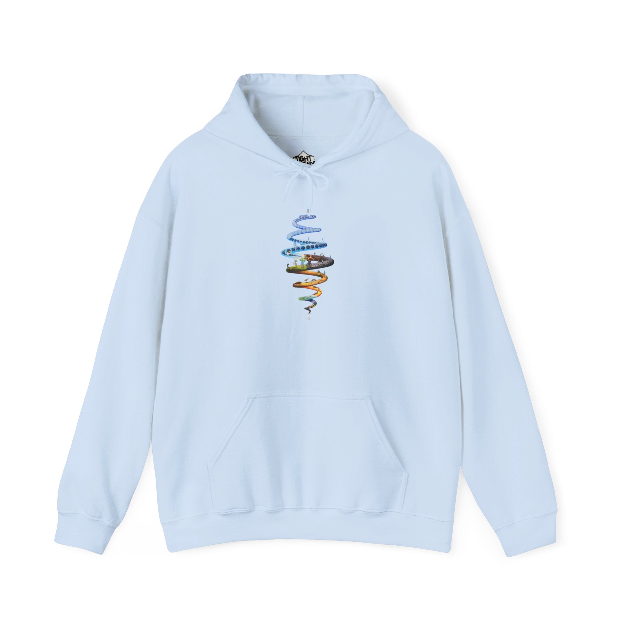 Spiral of Life Design Unisex Hoodie, Cozy Fashion, Perfect for Casual Wear, Gift for Friends, Great for Festivals