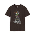 Festival Vibes Unisex Softstyle T-Shirt - Skull Guitar Graphic Tee, Music Lover Gift, Boho Apparel, Unisex Summer Shirt, Cool Casual Wear