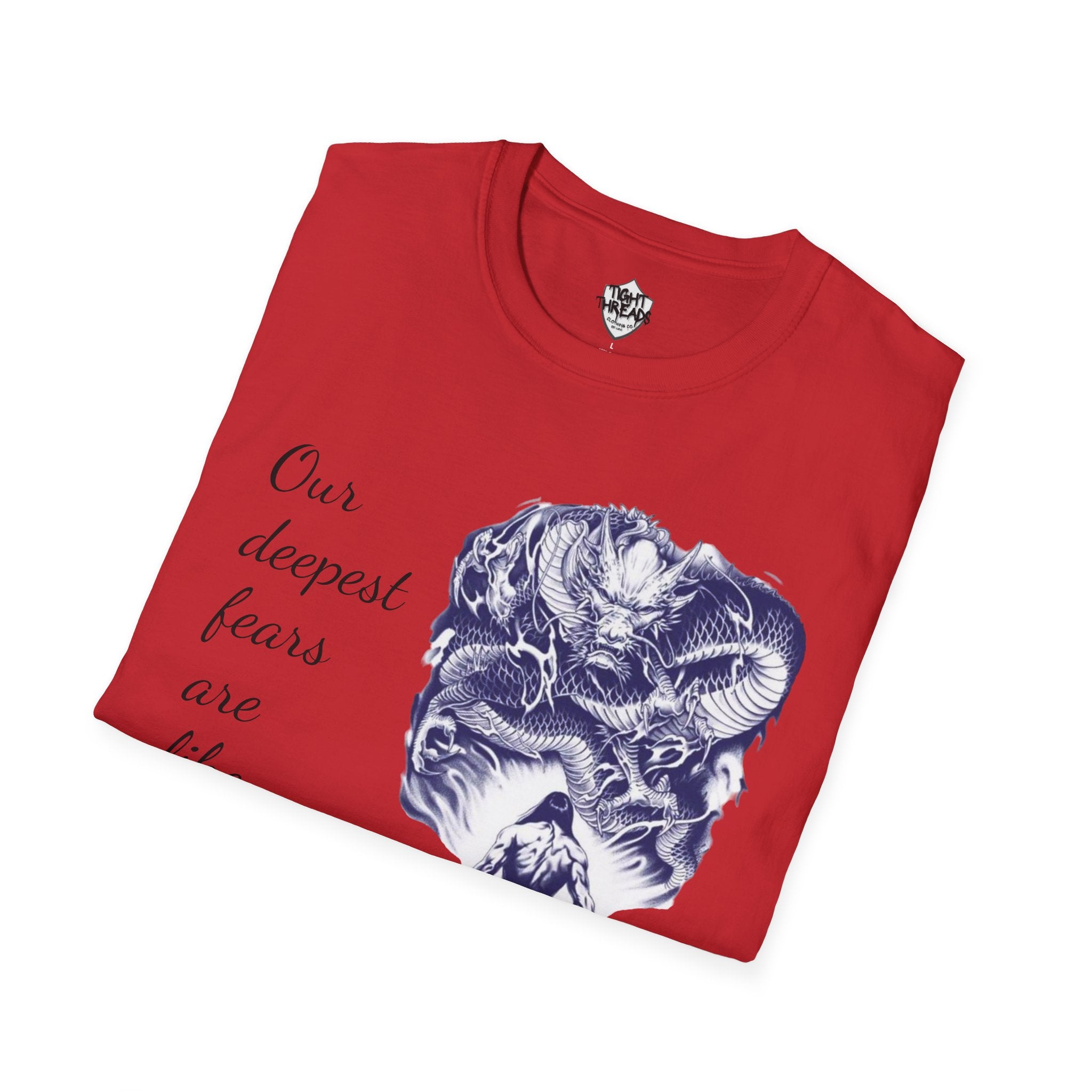 Unisex T-Shirt, Inner Alchemy, Dragon Quote Tee, Graphic Tee, Spiritual Shirt, Inspirational Clothing