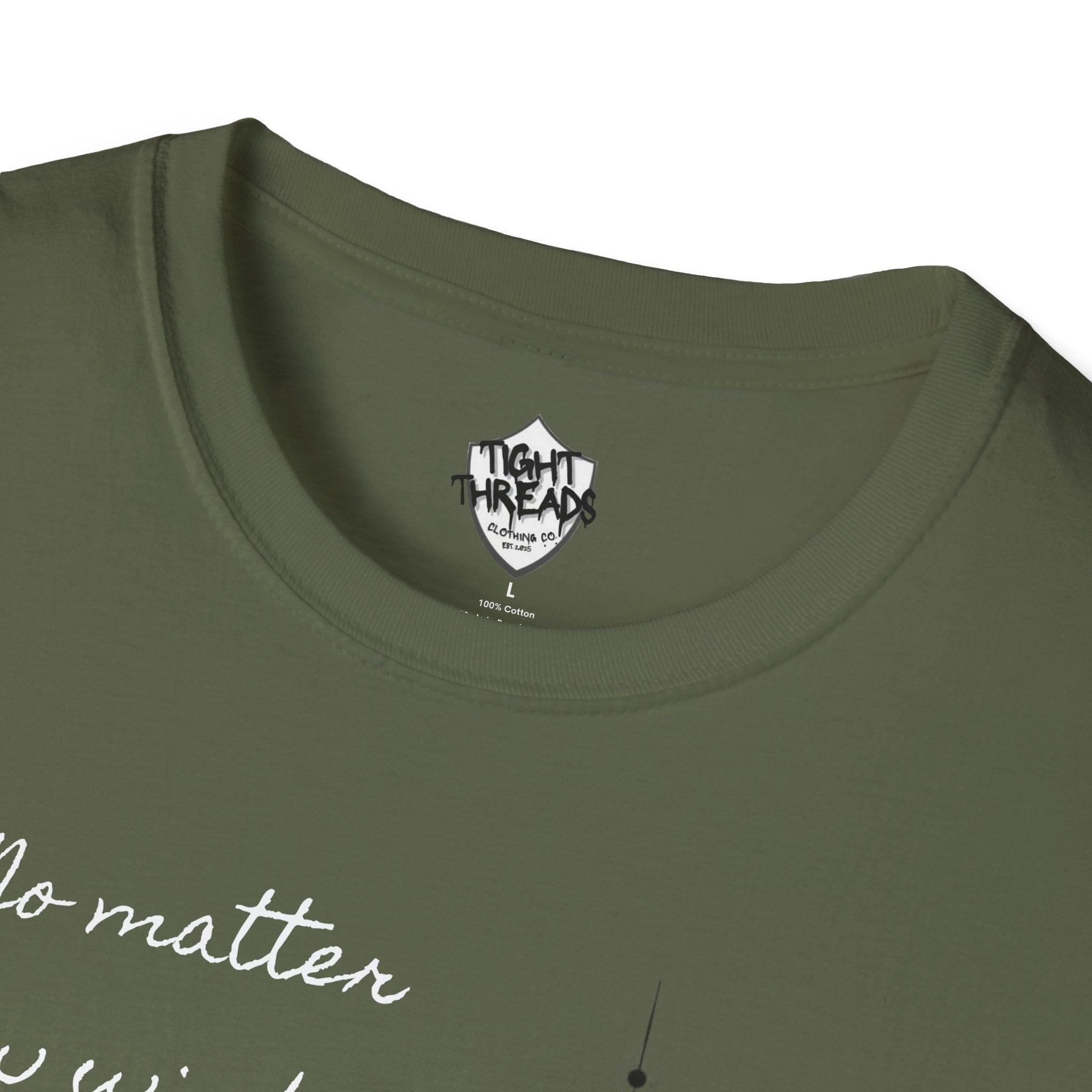 Samurai Unalome Inspirational Quote T-Shirt, Motivational Tee, Unique Graphic Shirt, Gift for Friends, Casual Wear, Unisex Softstyle Tee