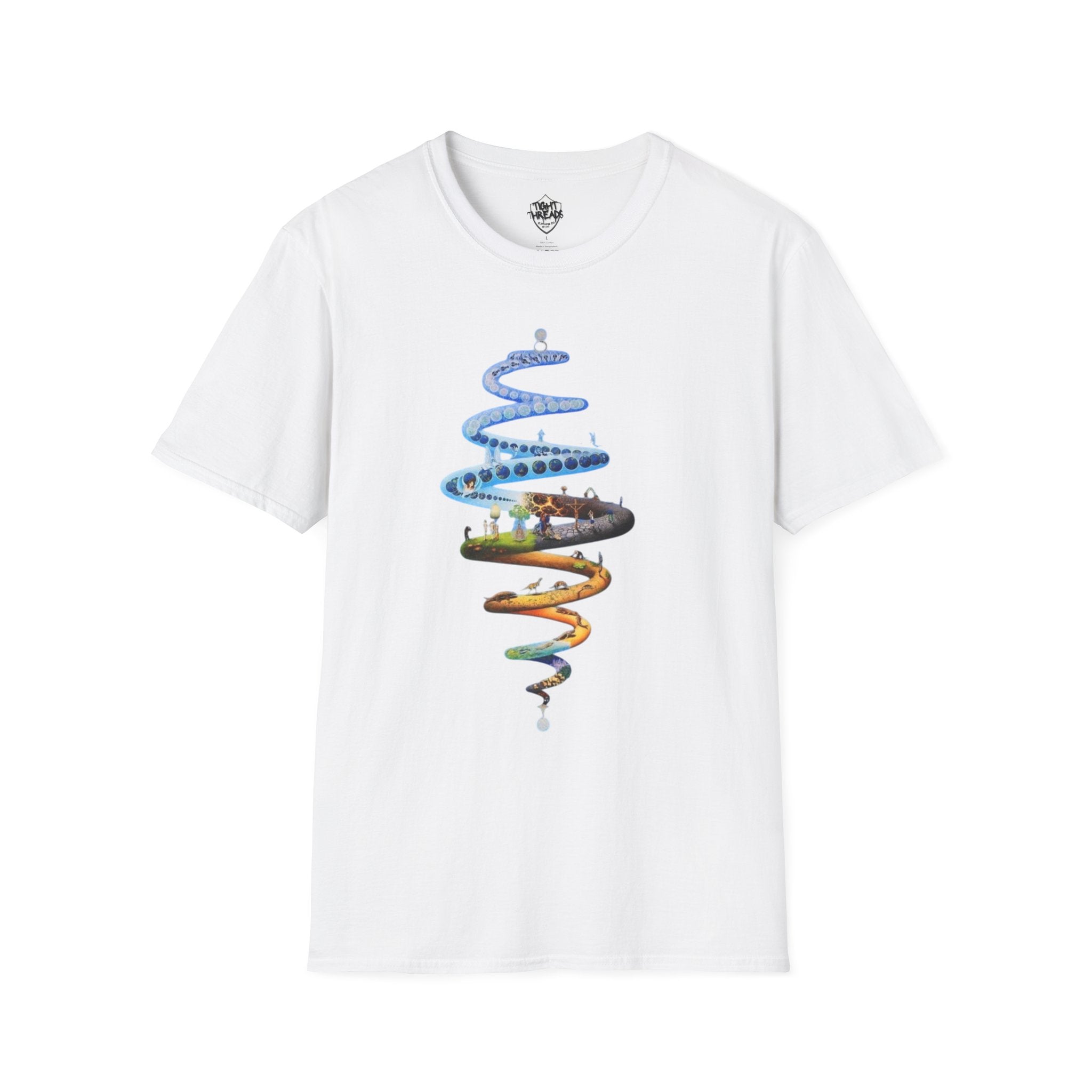 Spiral Life Unisex T-Shirt - Inspirational Design for Nature Lovers, Gift for Birthdays, Earth Day, Chill Vibes, Casual Wear, Graphic Tee