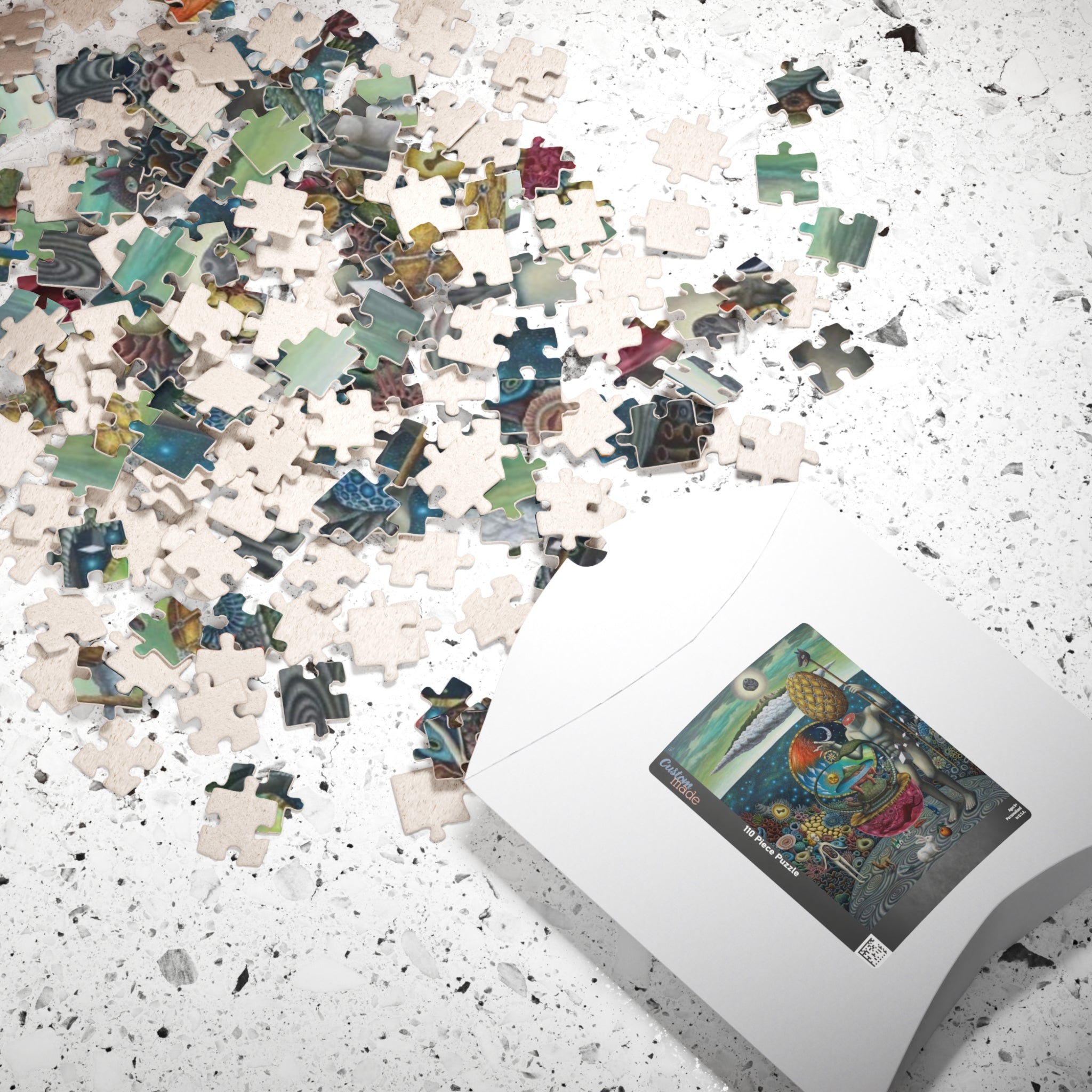 Surreal Pineapple-Headed Figure Puzzle | 110-1014 Piece Art Jigsaw