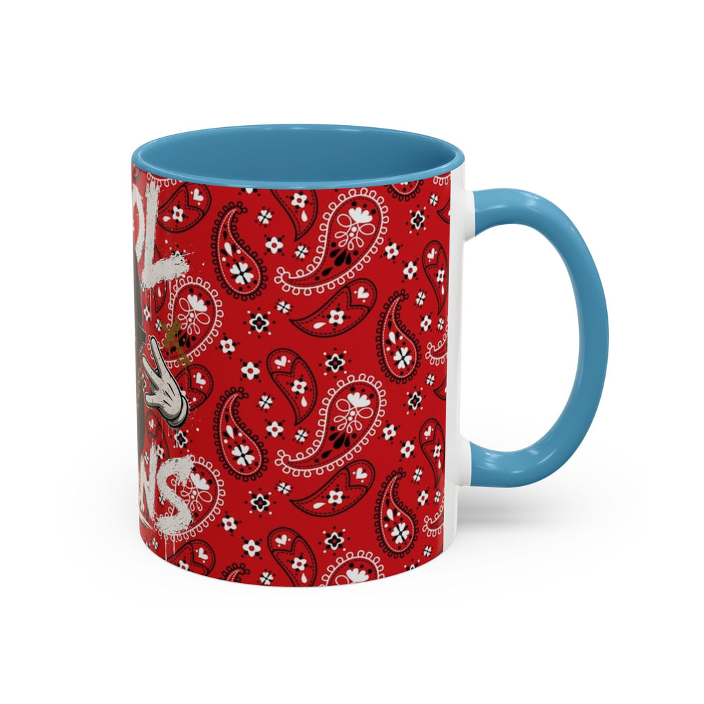 Cool Beans Mug | Red Bandana Coffee Cup, Hip-Hop Bean Graphic 11oz 15oz