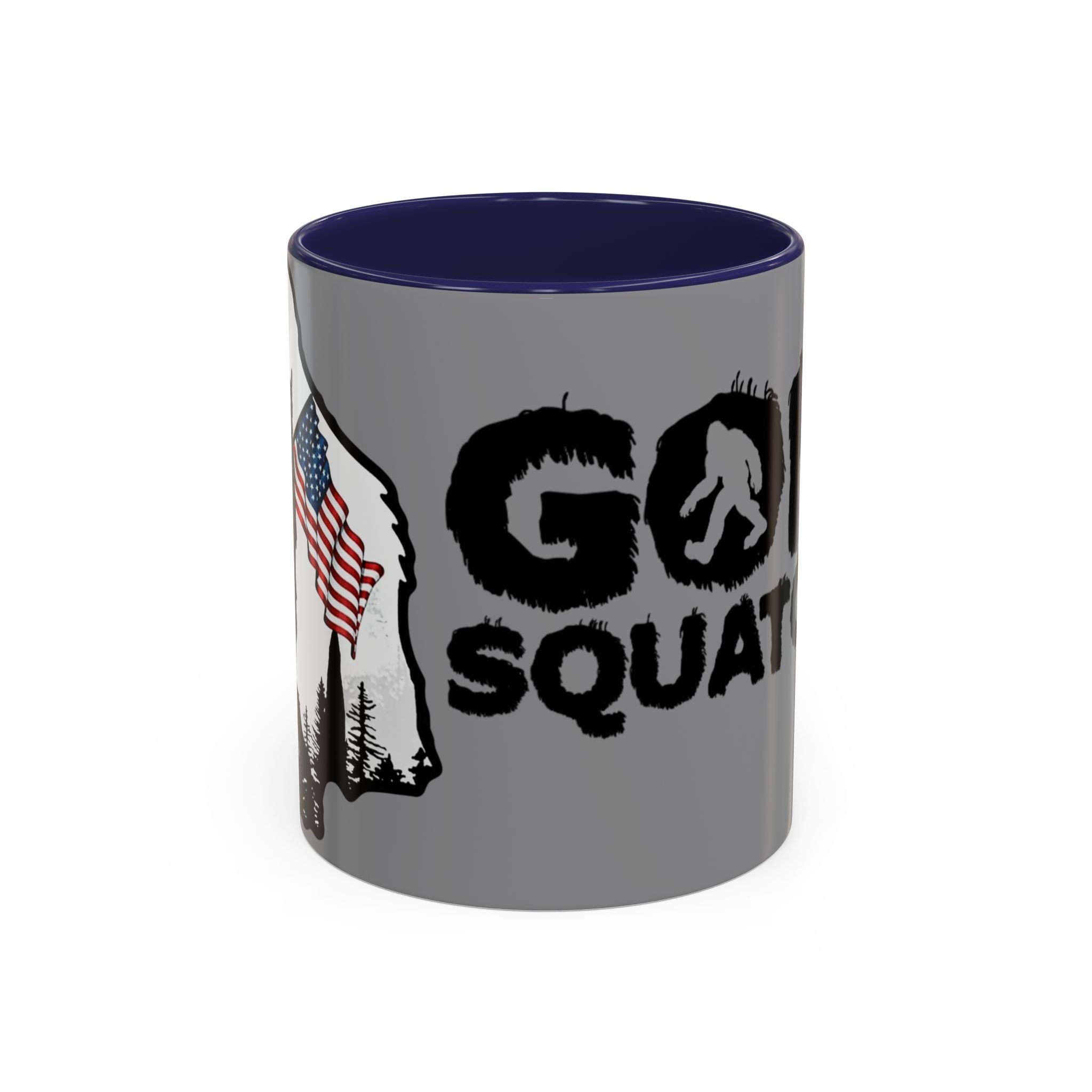 Gone Squatchin Patriotic Bigfoot Mug | Accent Coffee Mug