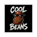 Cool Beans Sticker | Retro Bean Character, Sunglasses & Chain