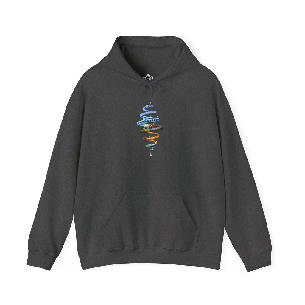 Spiral of Life Design Unisex Hoodie, Cozy Fashion, Perfect for Casual Wear, Gift for Friends, Great for Festivals