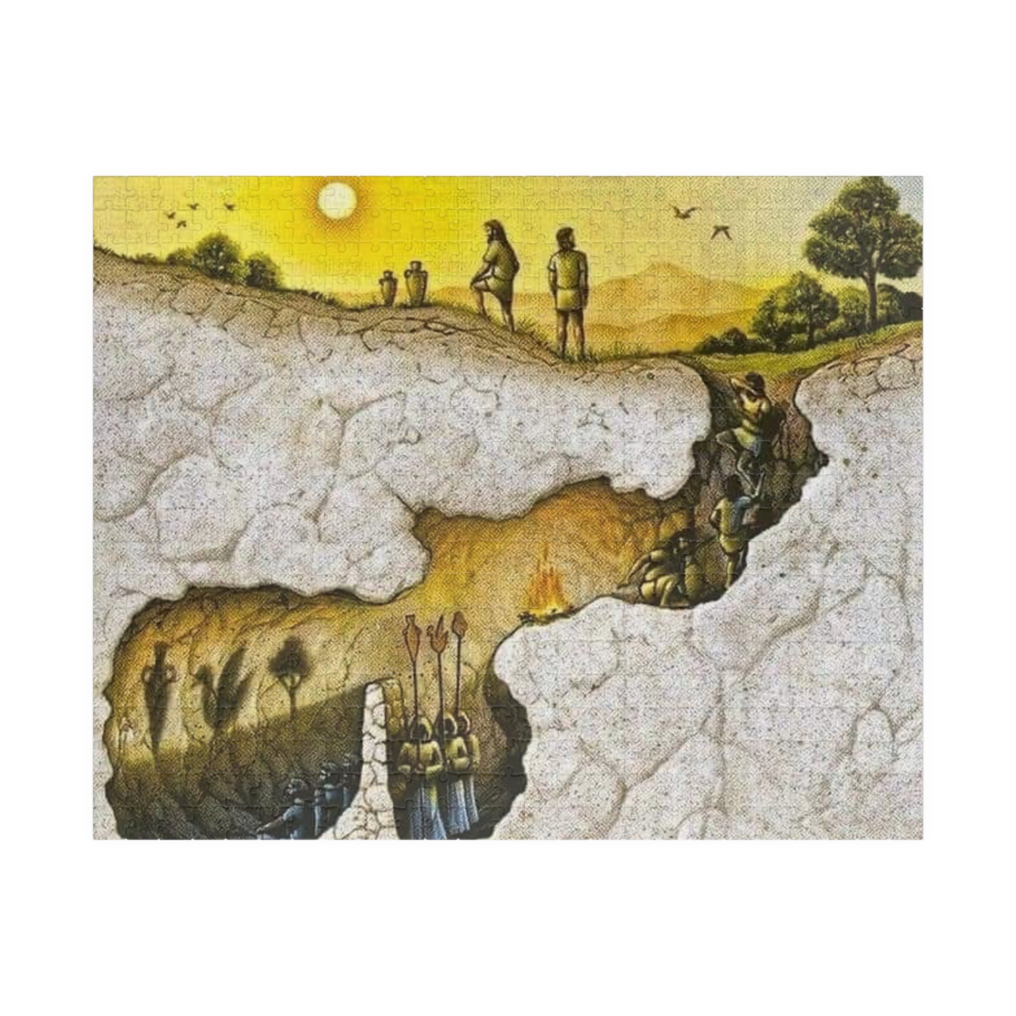 Plato's Cave Allegory Puzzle 252-piece Puzzle | Artistic Landscape Jigsaw