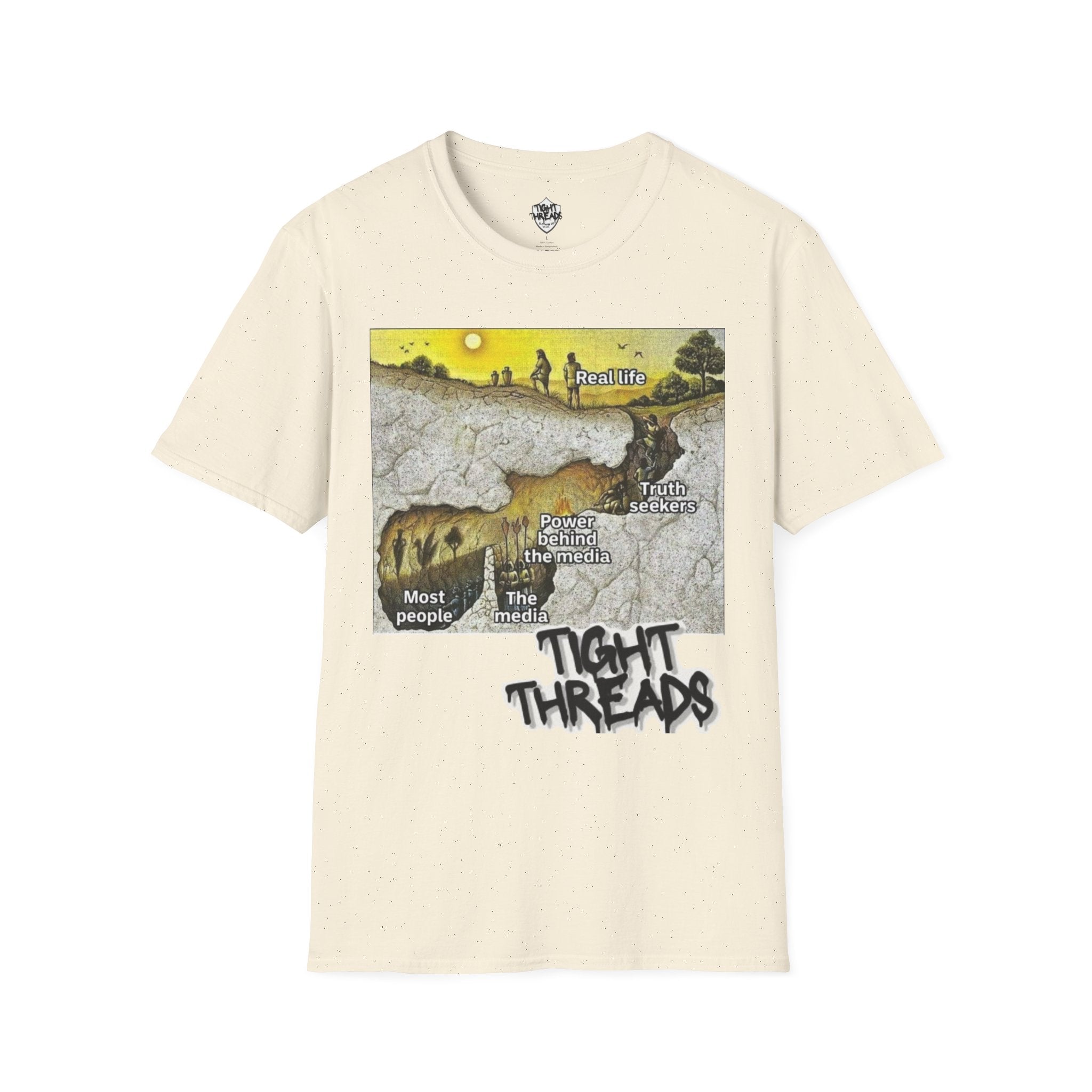 Plato's Cave T-Shirt - Comfortable, Motivational Apparel for Everyday Wear, Unique Gift Idea for Friends and Family, Positive [...]