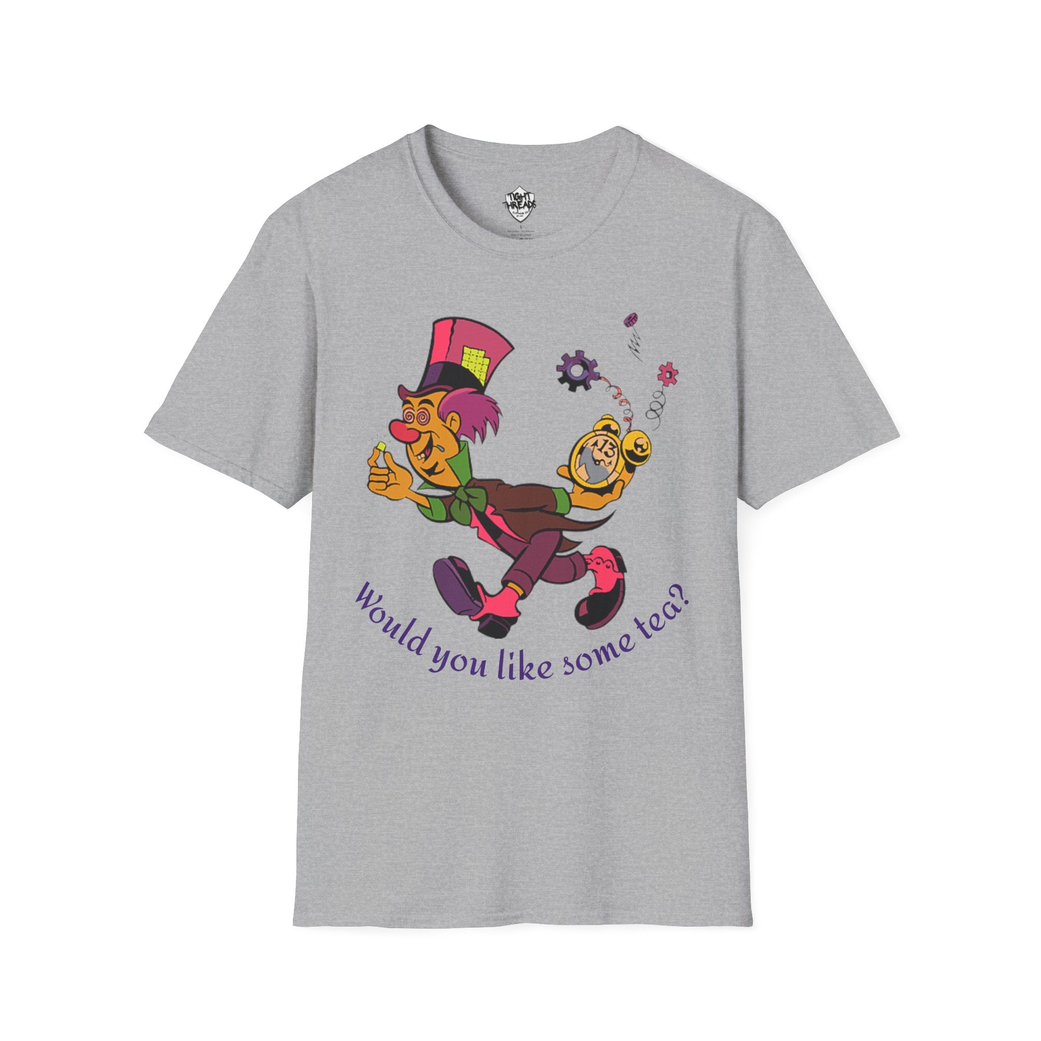 Mad Hatter Tea Party T-Shirt, Alice in Wonderland Shirt, Fun Unisex Tee, Playful Gift for Fans, Casual Wear