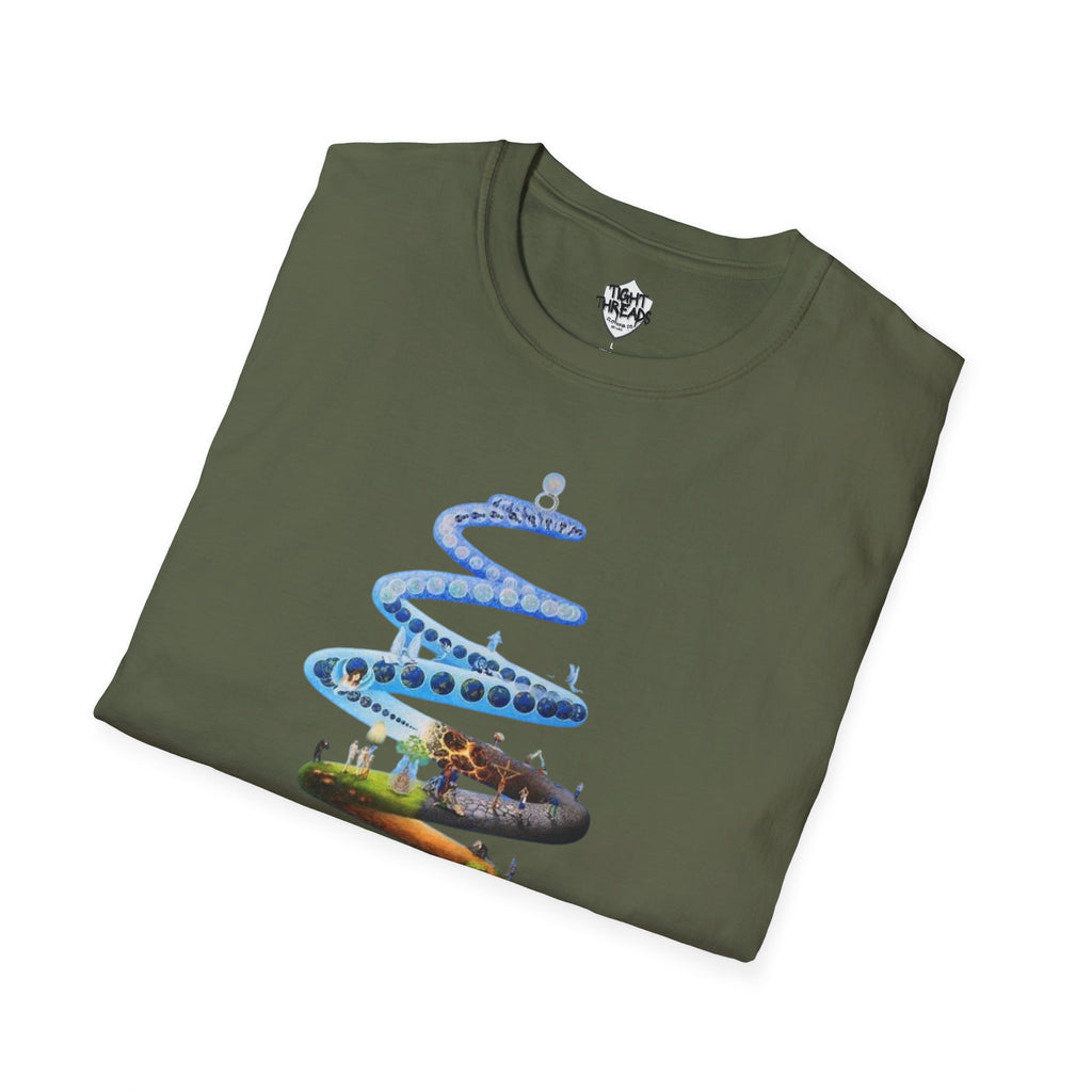 Spiral Life Unisex T-Shirt - Inspirational Design for Nature Lovers, Gift for Birthdays, Earth Day, Chill Vibes, Casual Wear, Graphic Tee