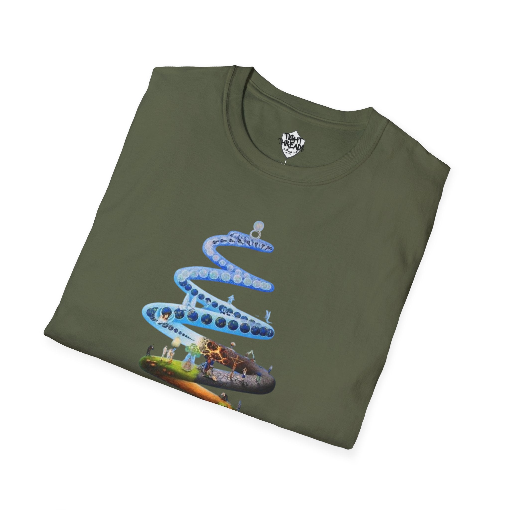 Spiral Life Unisex T-Shirt - Inspirational Design for Nature Lovers, Gift for Birthdays, Earth Day, Chill Vibes, Casual Wear, Graphic Tee