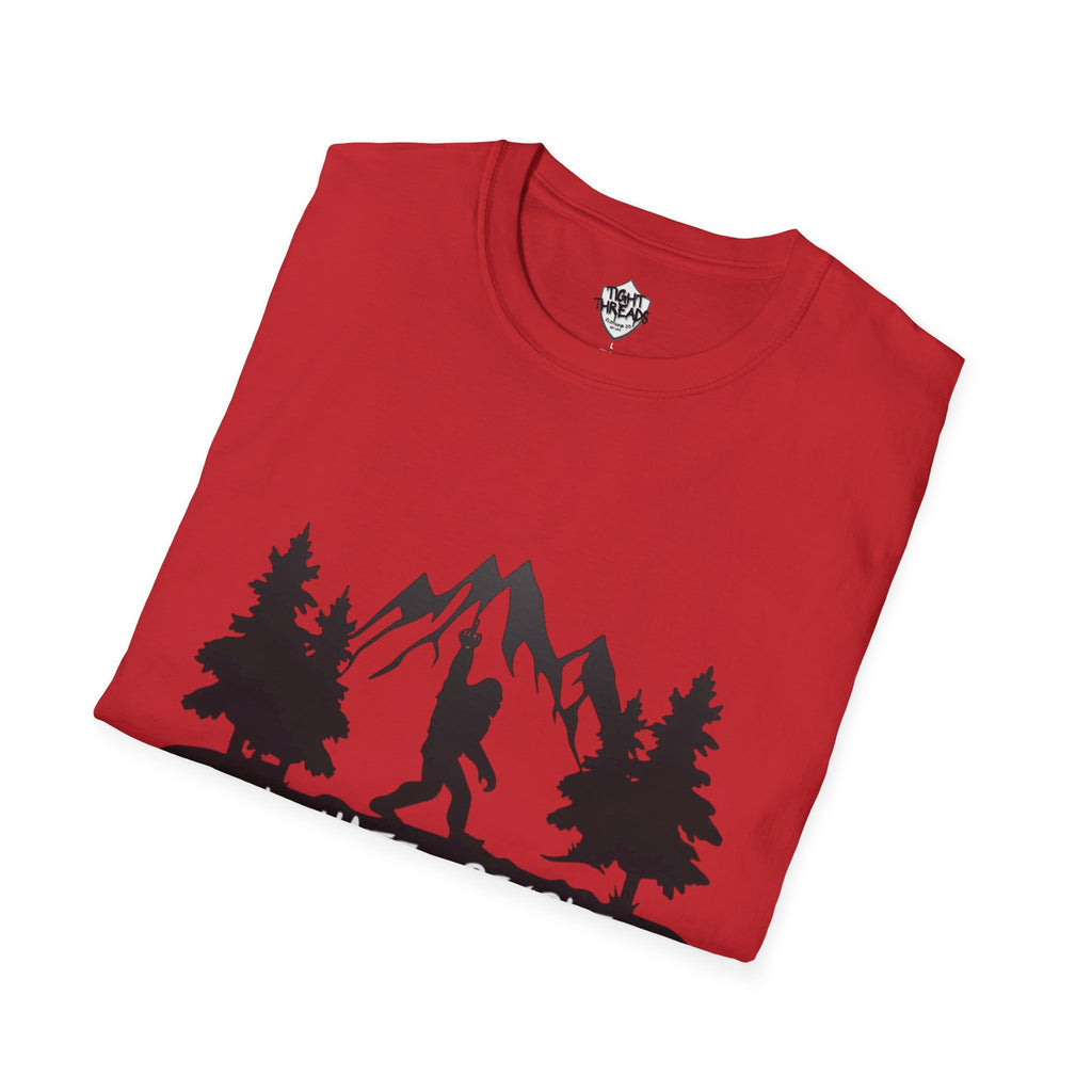 Bigfoot I Hate People mountain silhouette T-Shirt | hiker outdoors trees