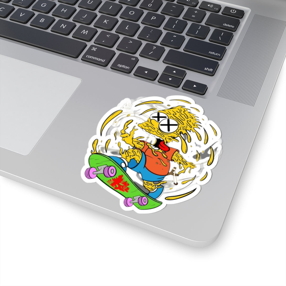 Mind Melting Bart Simpson Skateboard Sticker | Kiss-Cut Skateboard Sticker