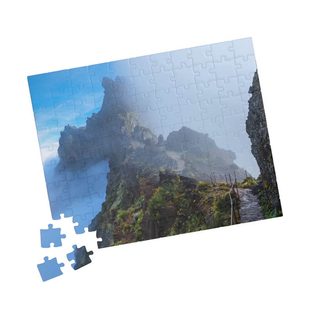 Misty Mountain Trail Puzzle | Scenic Landscape Jigsaw