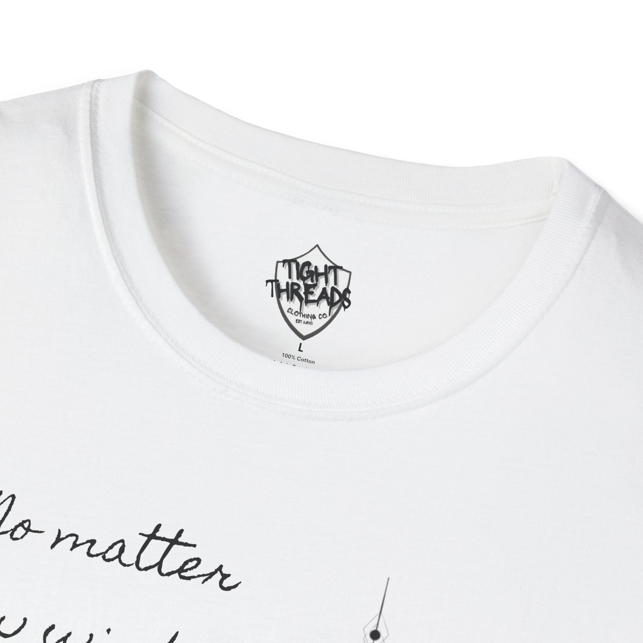 Samurai Unalome Inspirational Quote T-Shirt, Motivational Tee, Unique Graphic Shirt, Gift for Friends, Casual Wear, Unisex Softstyle Tee