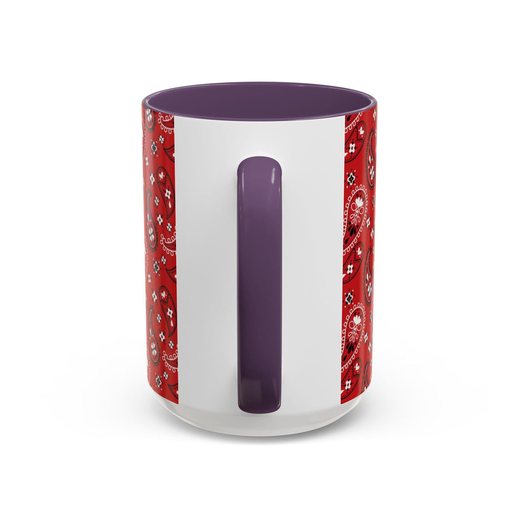 Cool Beans Mug | Red Bandana Coffee Cup, Hip-Hop Bean Graphic 11oz 15oz