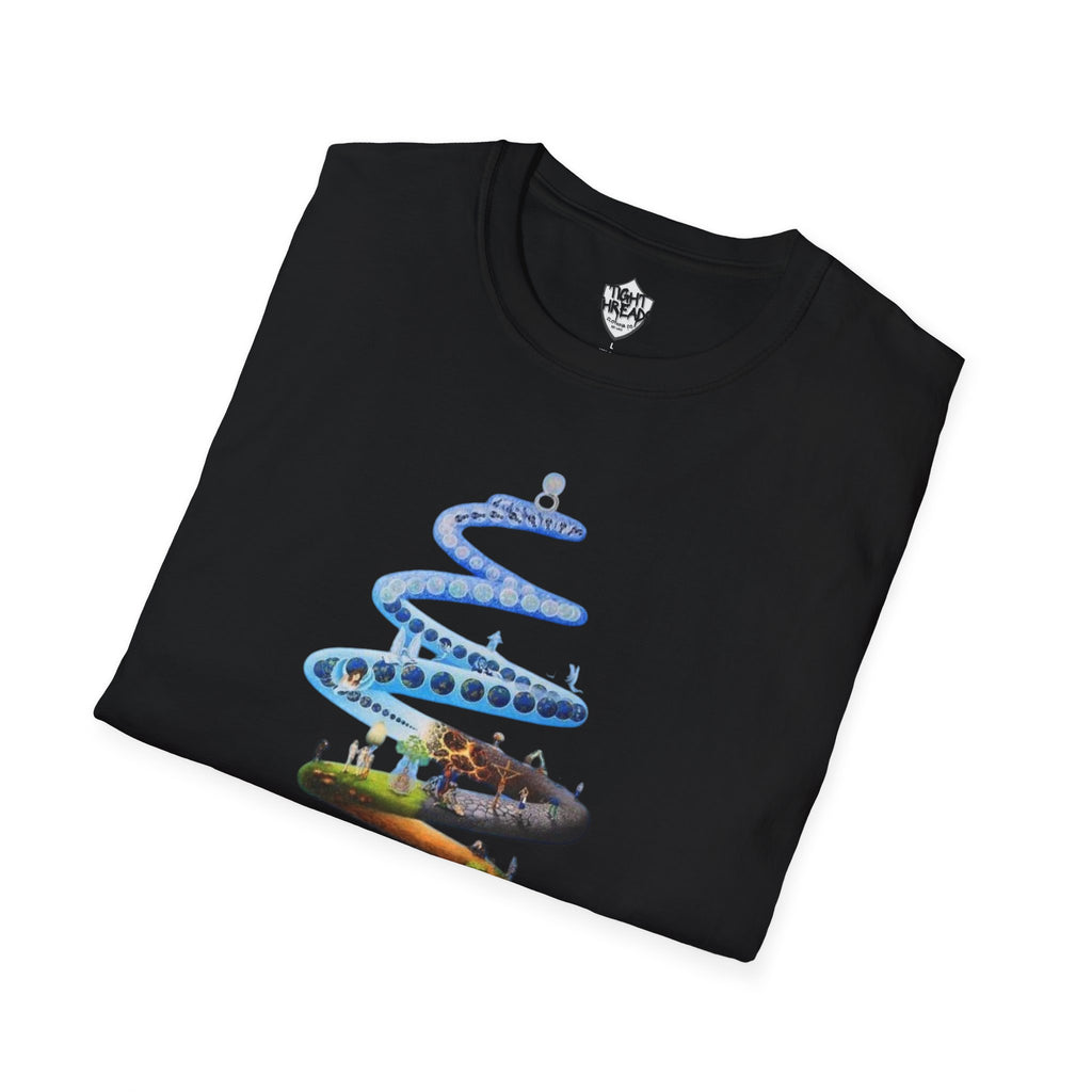 Spiral Life Unisex T-Shirt - Inspirational Design for Nature Lovers, Gift for Birthdays, Earth Day, Chill Vibes, Casual Wear, Graphic Tee