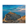 Coastal Lighthouse Cliff Road Puzzle 520-piece | Scenic Seascape Jigsaw