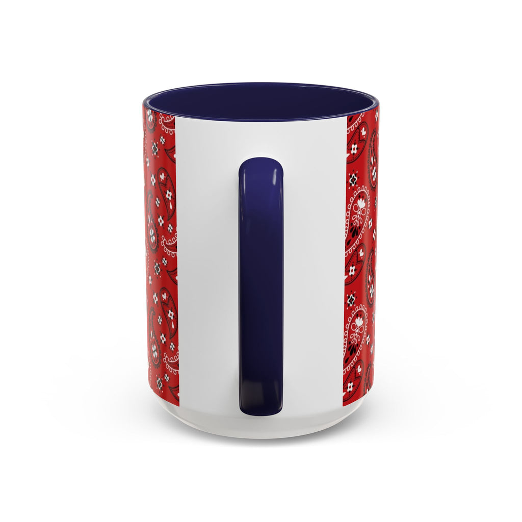 Cool Beans Mug | Red Bandana Coffee Cup, Hip-Hop Bean Graphic 11oz 15oz