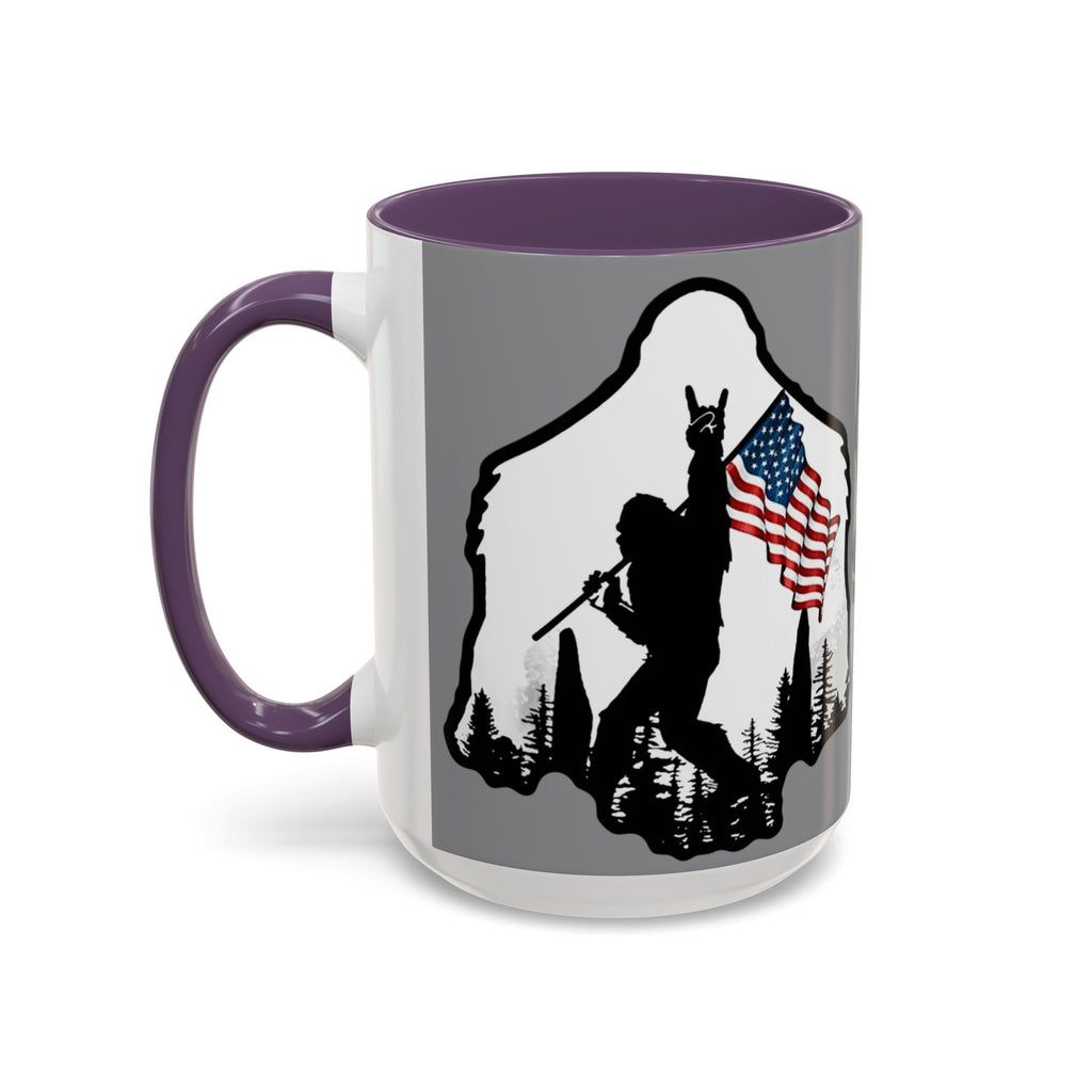 Gone Squatchin Patriotic Bigfoot Mug | Accent Coffee Mug