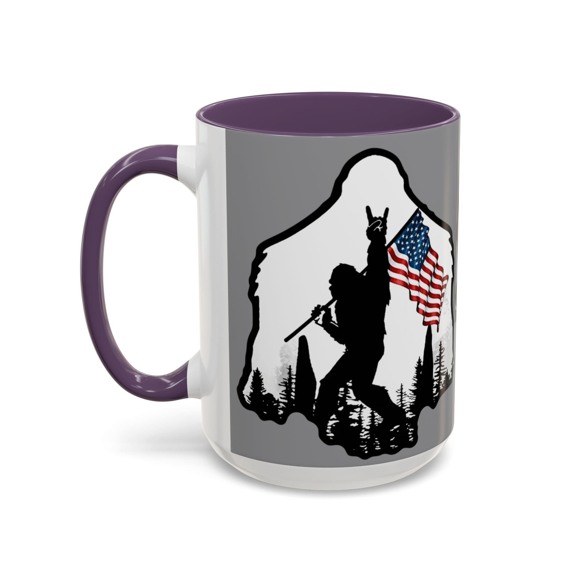 Gone Squatchin Patriotic Bigfoot Mug | Accent Coffee Mug