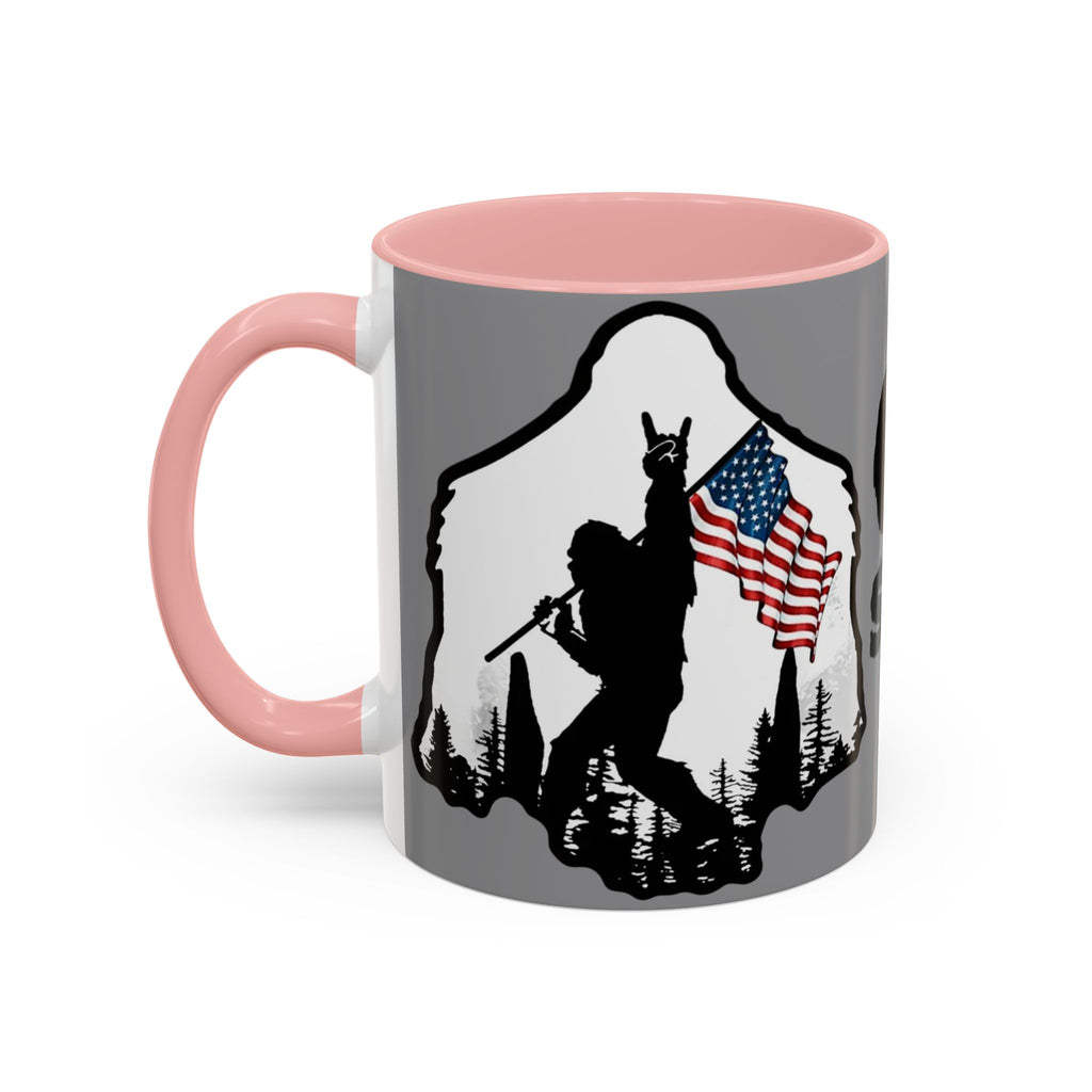 Gone Squatchin Patriotic Bigfoot Mug | Accent Coffee Mug