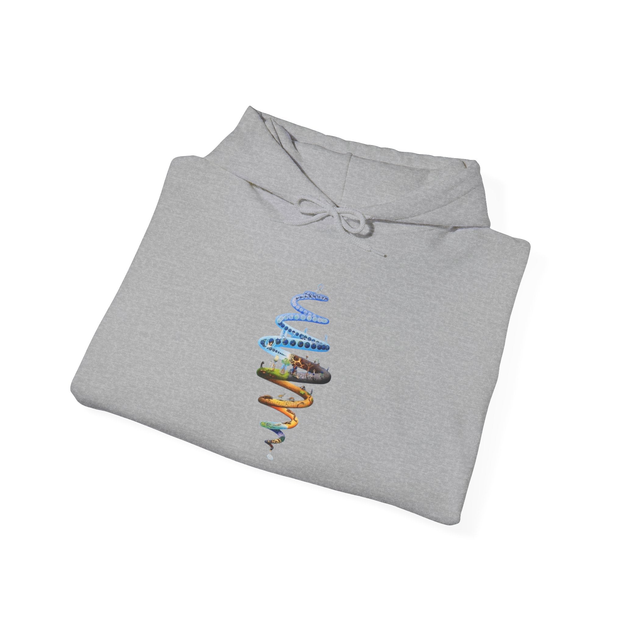 Spiral of Life Design Unisex Hoodie, Cozy Fashion, Perfect for Casual Wear, Gift for Friends, Great for Festivals