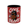Cool Beans Mug | Red Bandana Coffee Cup, Hip-Hop Bean Graphic 11oz 15oz