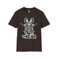 Samurai Skull Graphic T-Shirt, Unisex Softstyle Tee, Edgy Streetwear, Perfect for Anime Fans, Casual Wear, Birthday Gift