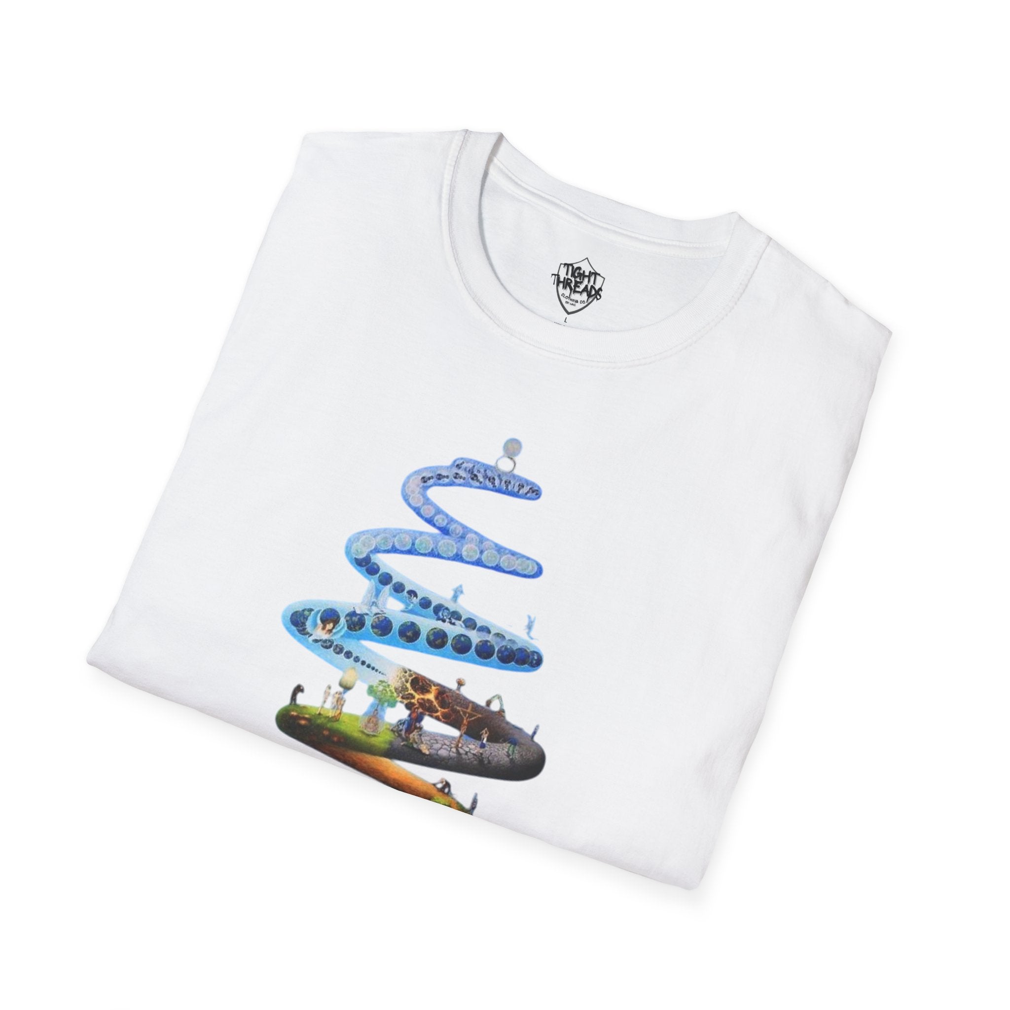Spiral Life Unisex T-Shirt - Inspirational Design for Nature Lovers, Gift for Birthdays, Earth Day, Chill Vibes, Casual Wear, Graphic Tee