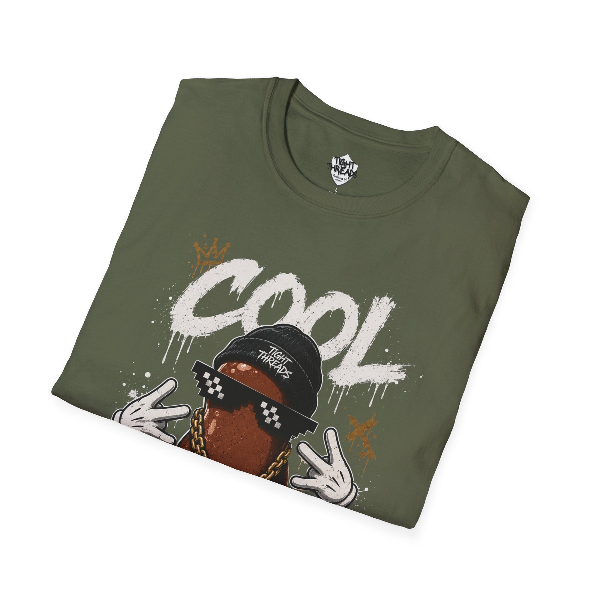 Cool Beans Graphic T-Shirt — Hipster Bean Cartoon Tee